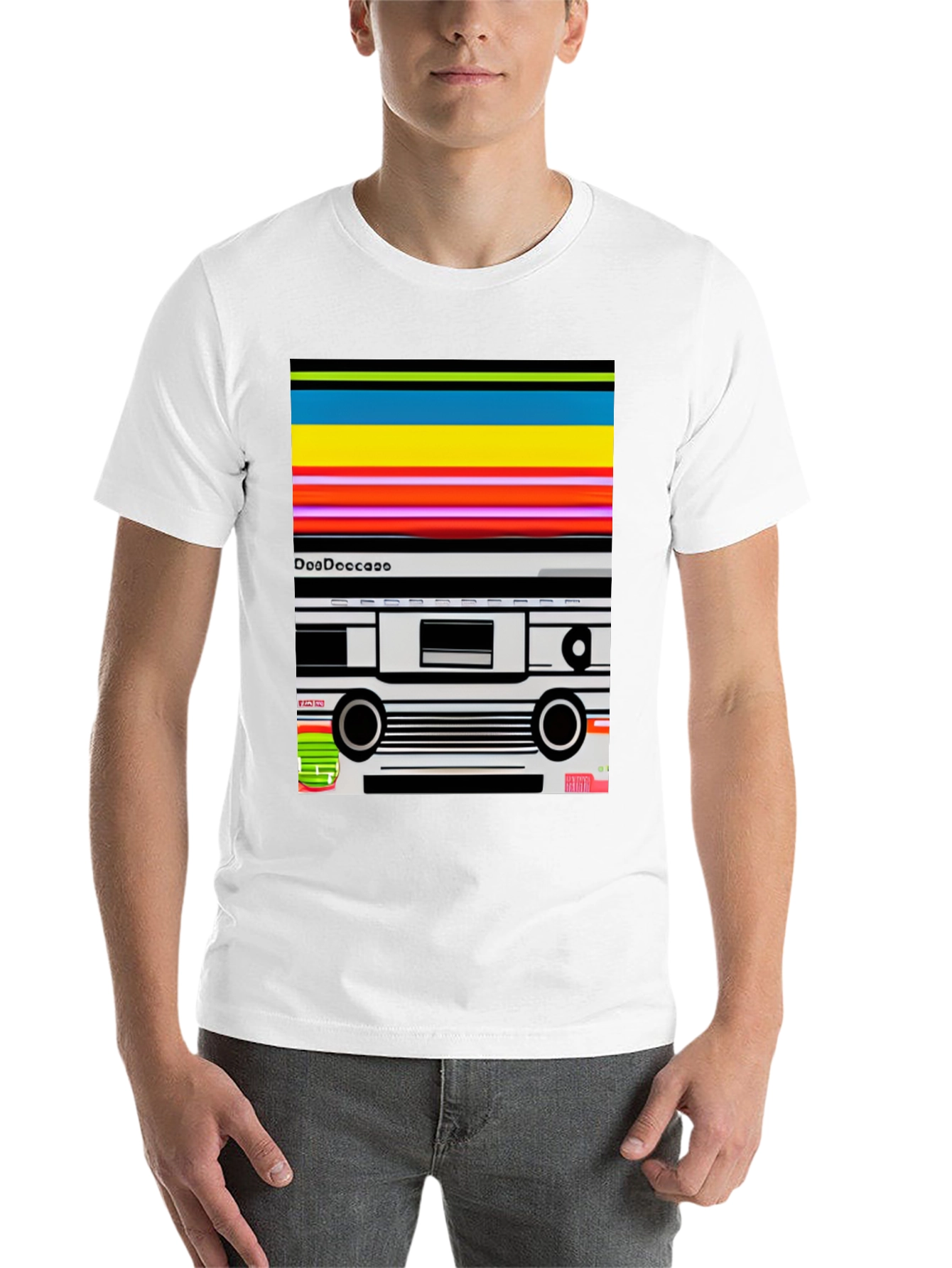 Black Retro Cassette Tape Graphic Tee - Black view 14