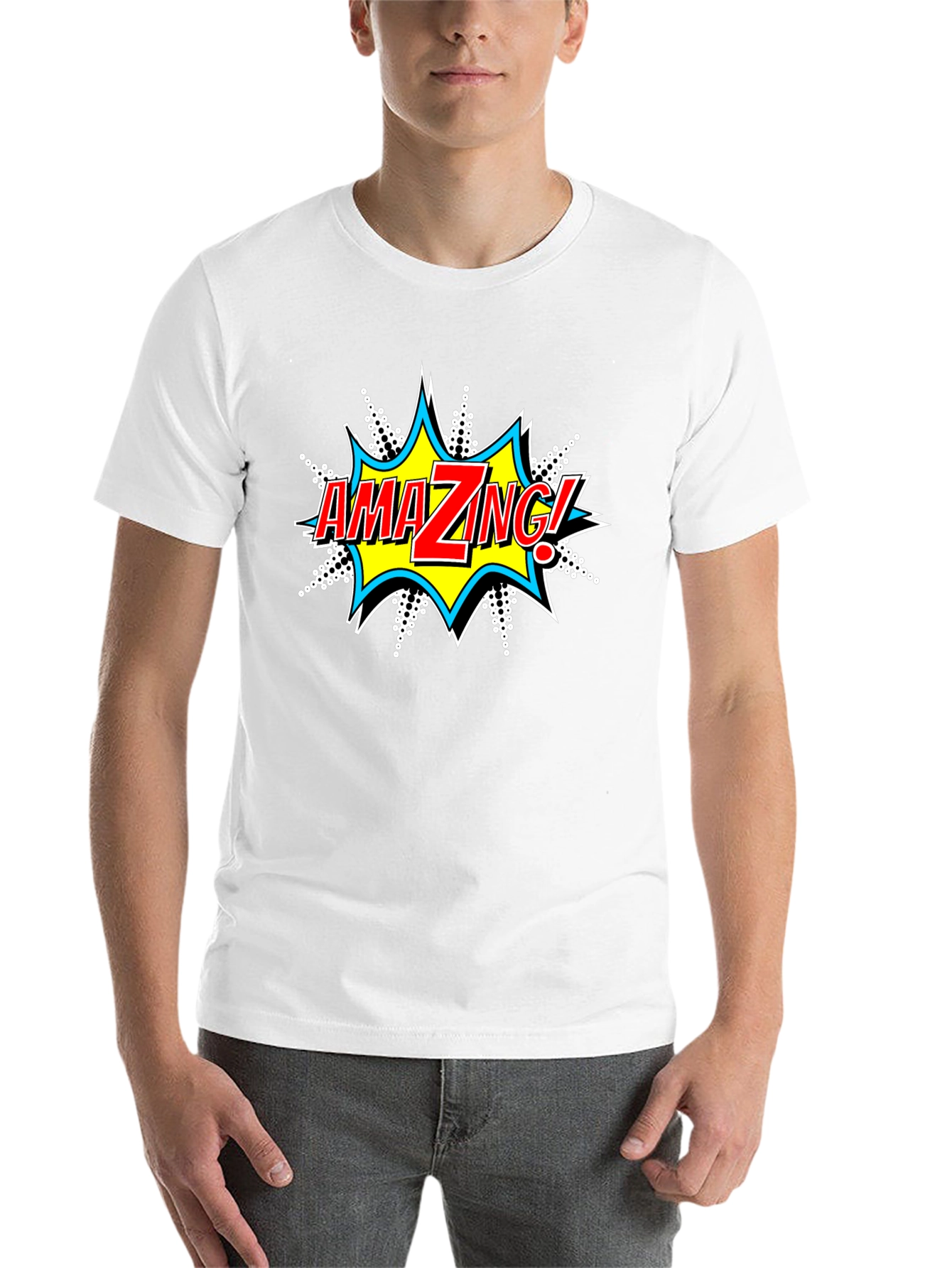 Amazing Comic Style Graphic T-Shirt - 14