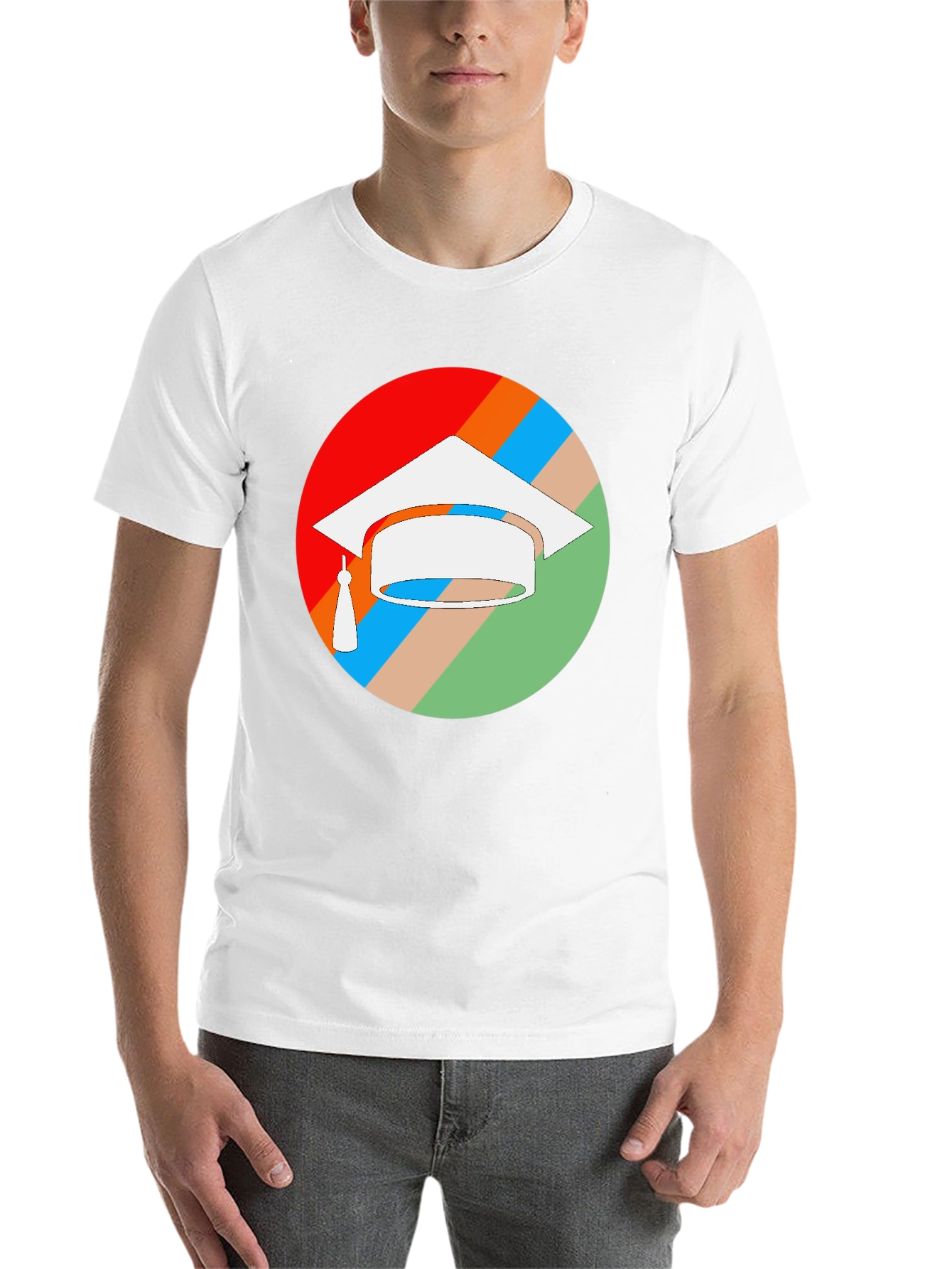 Black Graduation Cap T-Shirt - Colorful Celebration view 14