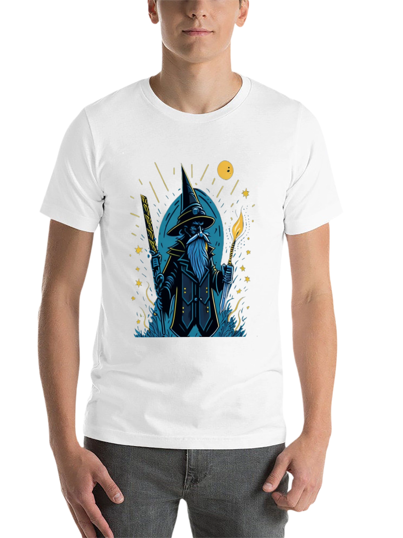 Black Wizard Graphic Tee - Magical Style view 14