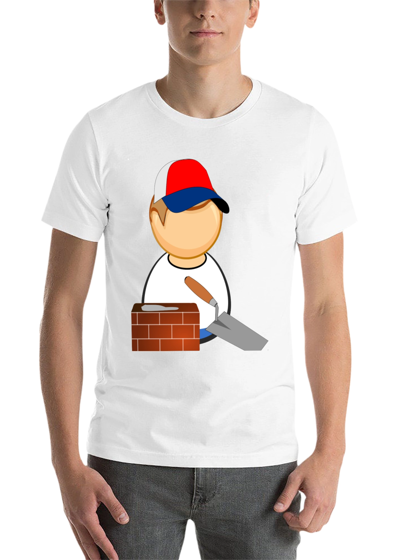 Black Masonry T-Shirt - Bricklayer Graphic Tee view 14