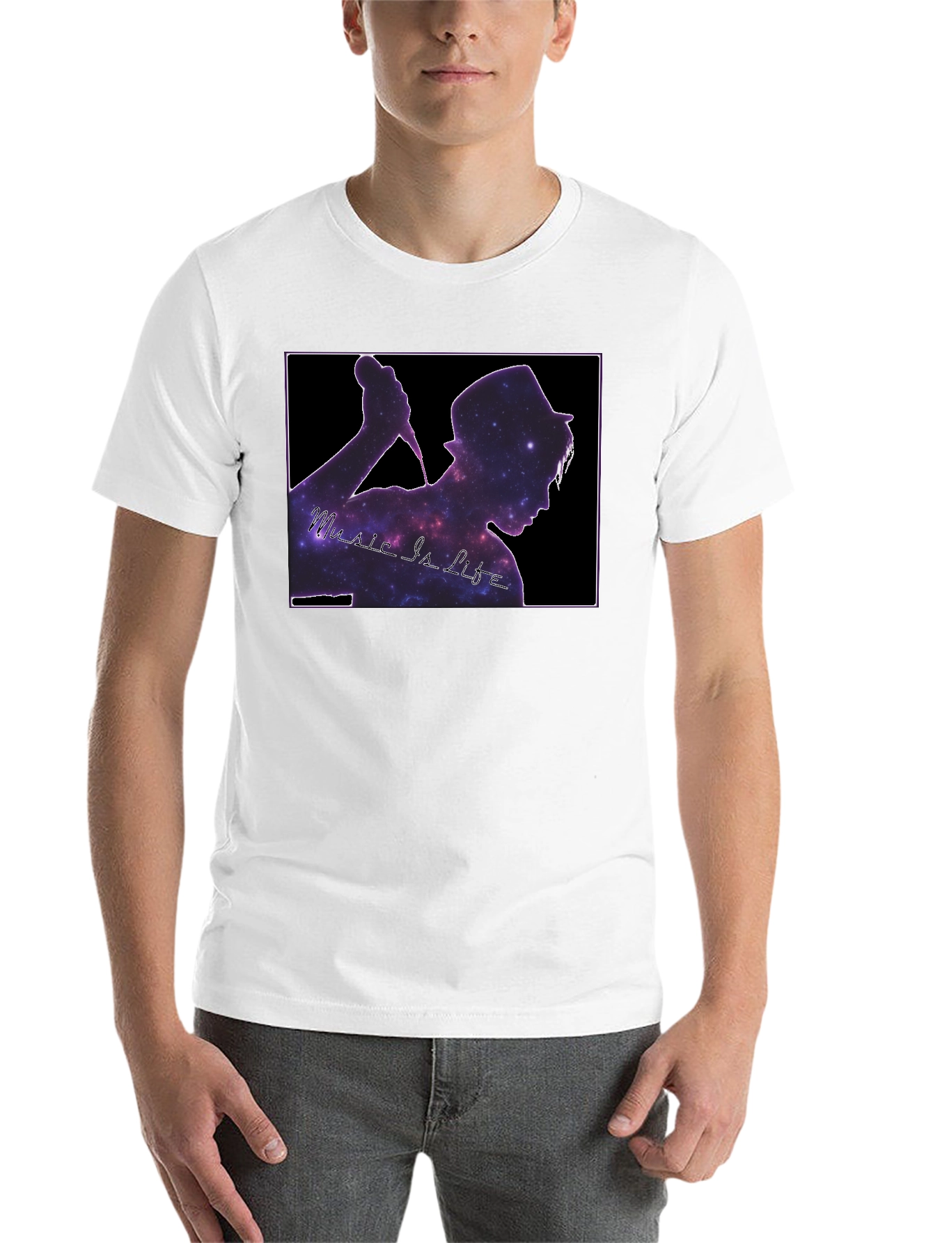 Black Music Is Life Galaxy Tee view 14