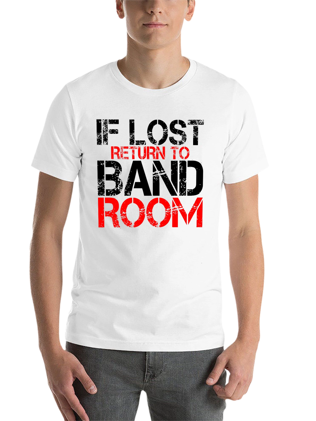 Black If Lost Return to Band Room Graphic Tee view 14