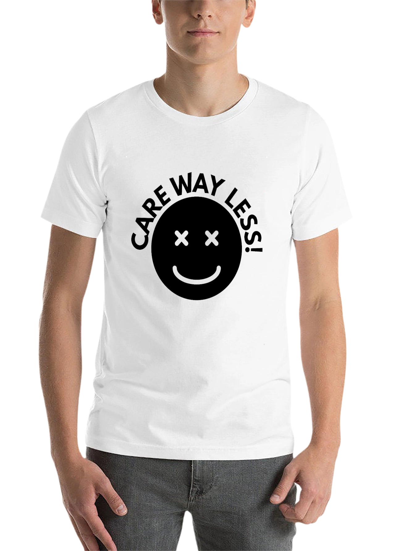 Black Care Way Less Graphic Tee - Black Unisex view 14
