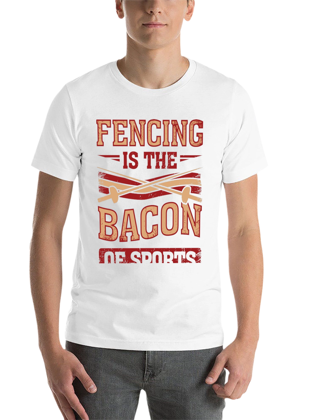 Fencing is the Bacon of Sports T-Shirt - 14