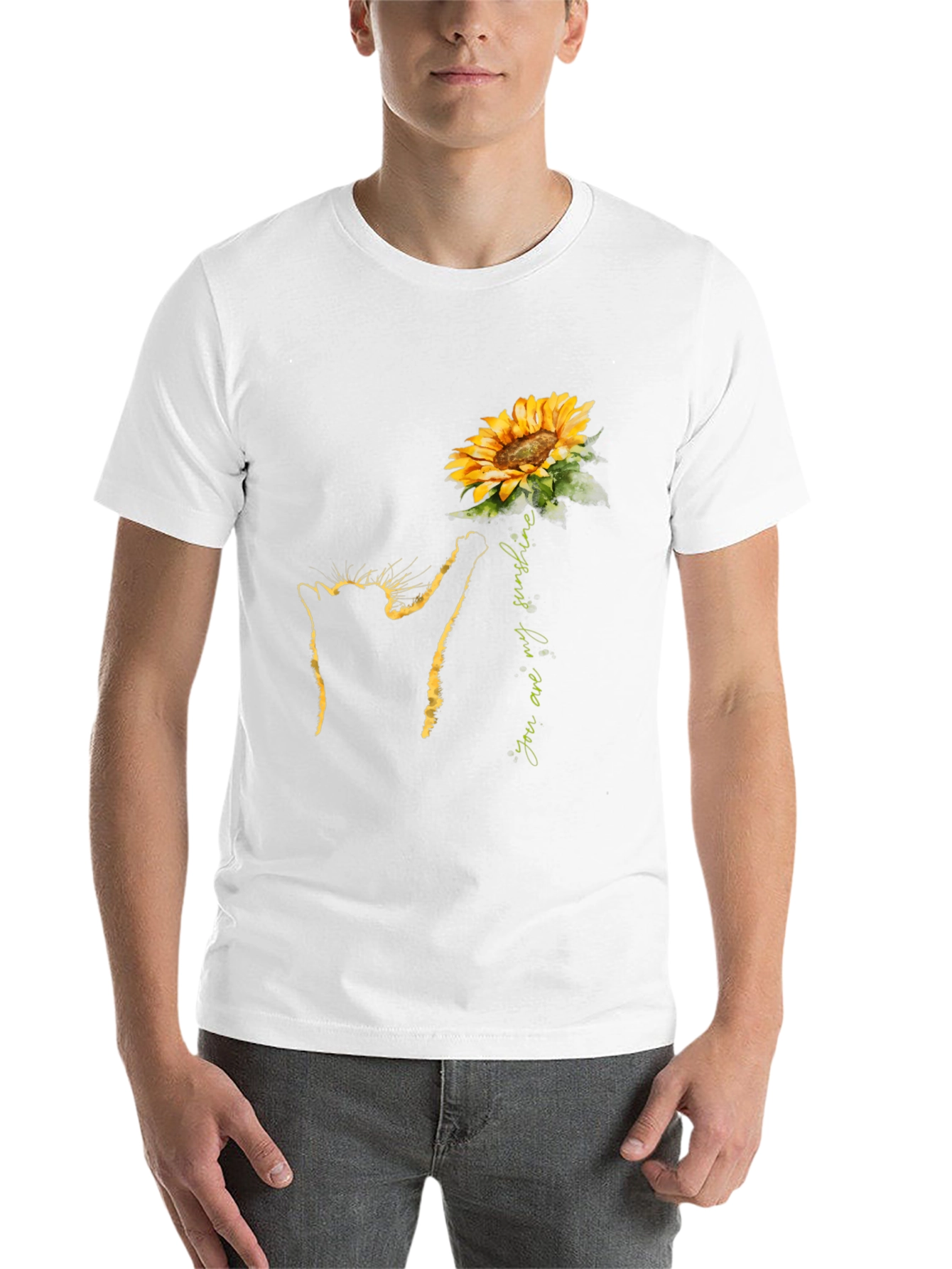 Black Cat Sunflower T-Shirt - You Are My Sunshine Tee view 14