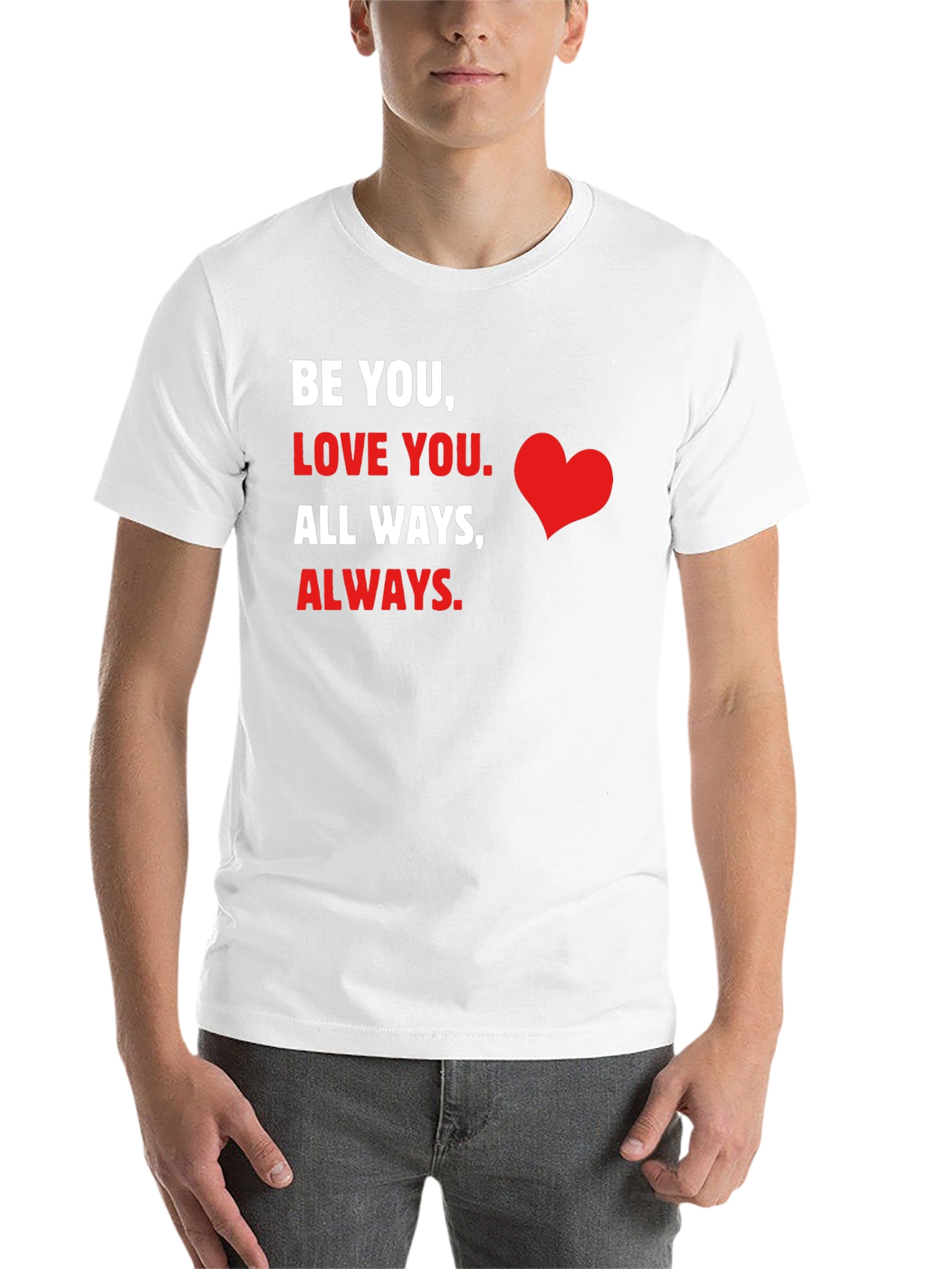 Black Be You Love You Graphic T-Shirt view 14
