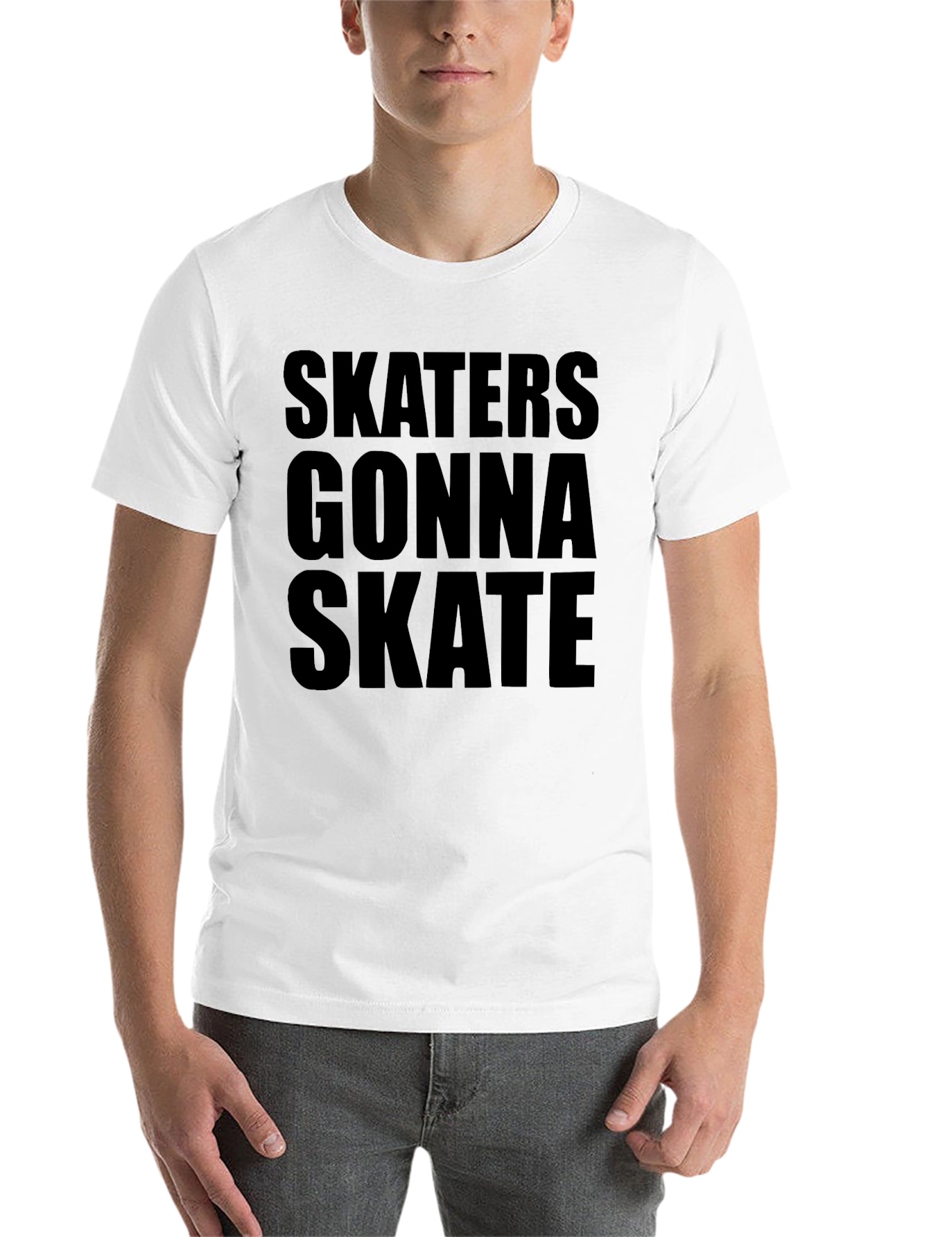 Black Skaters Gonna Skate Graphic Tee - Black view 14