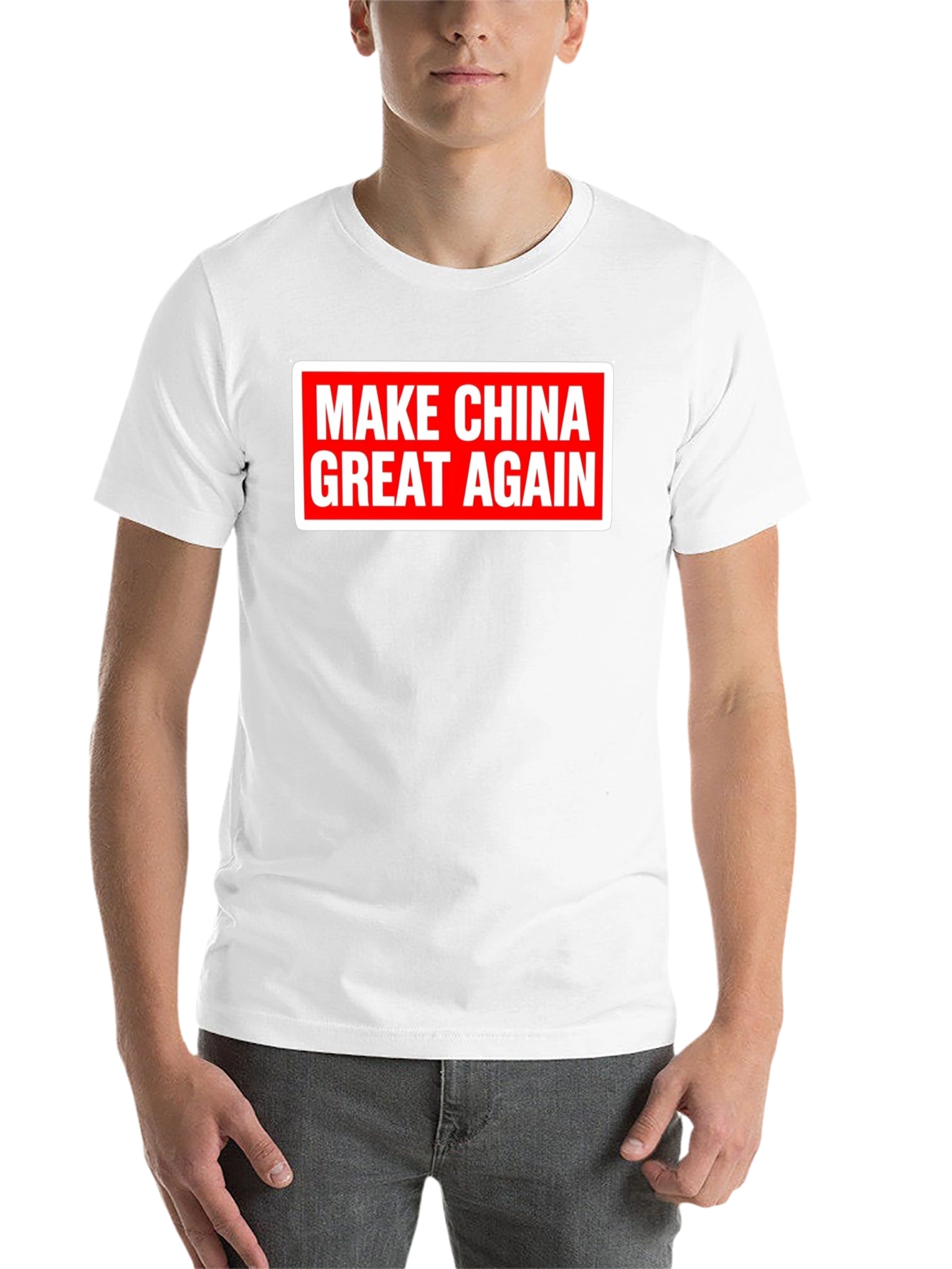 Black Make China Great Again T-Shirt - Political Statement Tee view 14