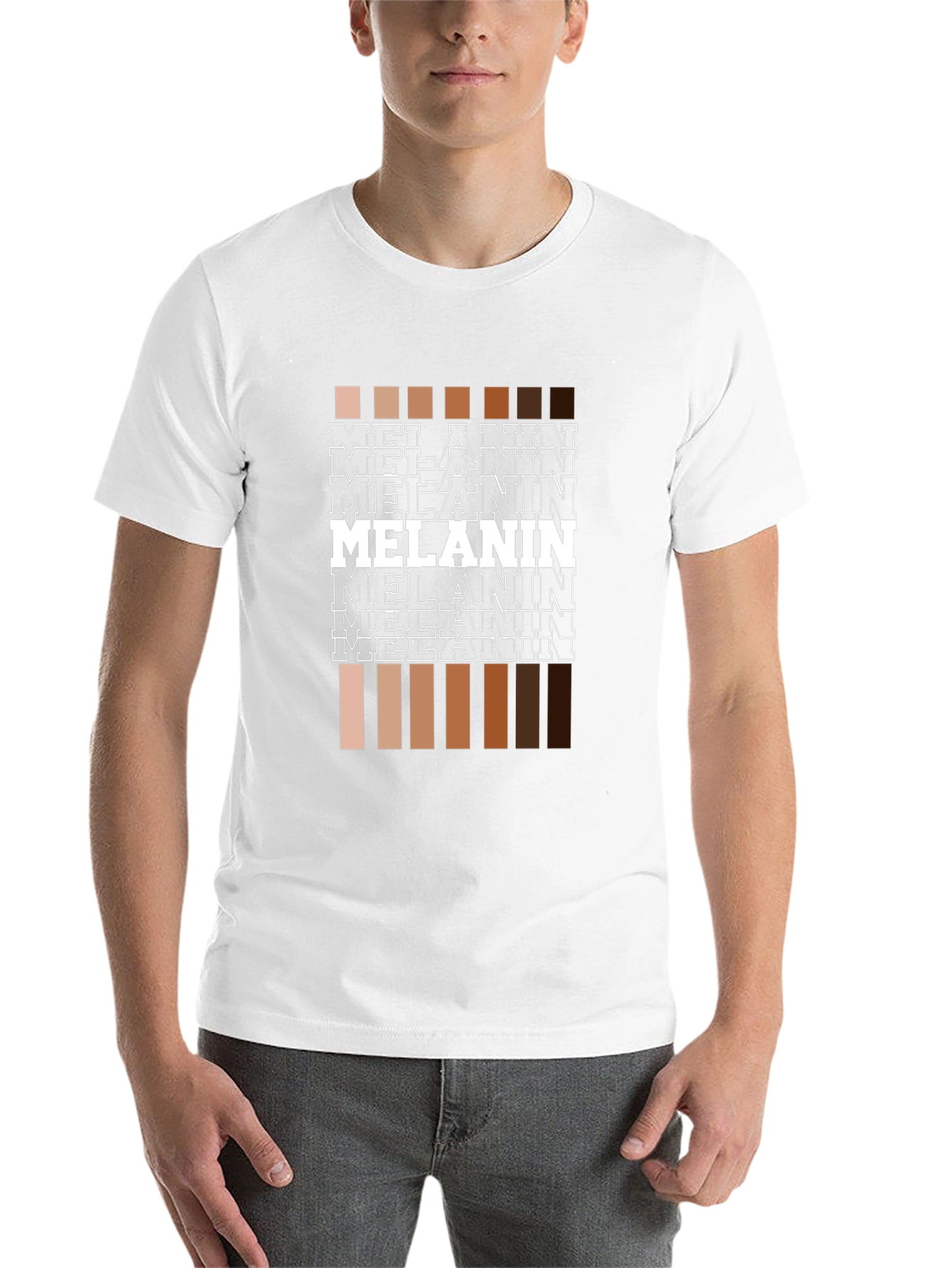 Black Melanin Shades Graphic Tee - Unisex Black T-Shirt view 14