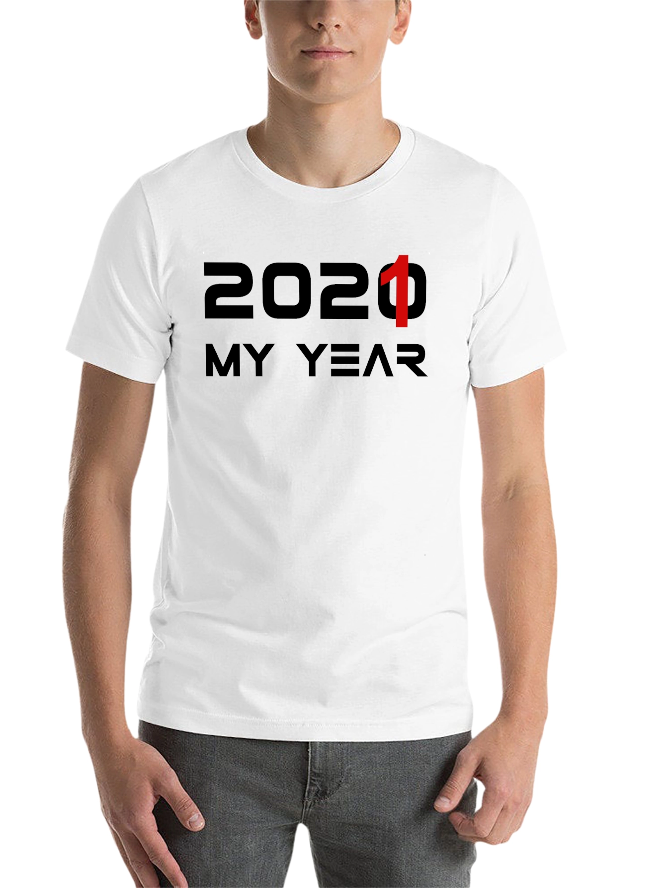 Black 2021 My Year Black Cotton Graphic Tee view 14