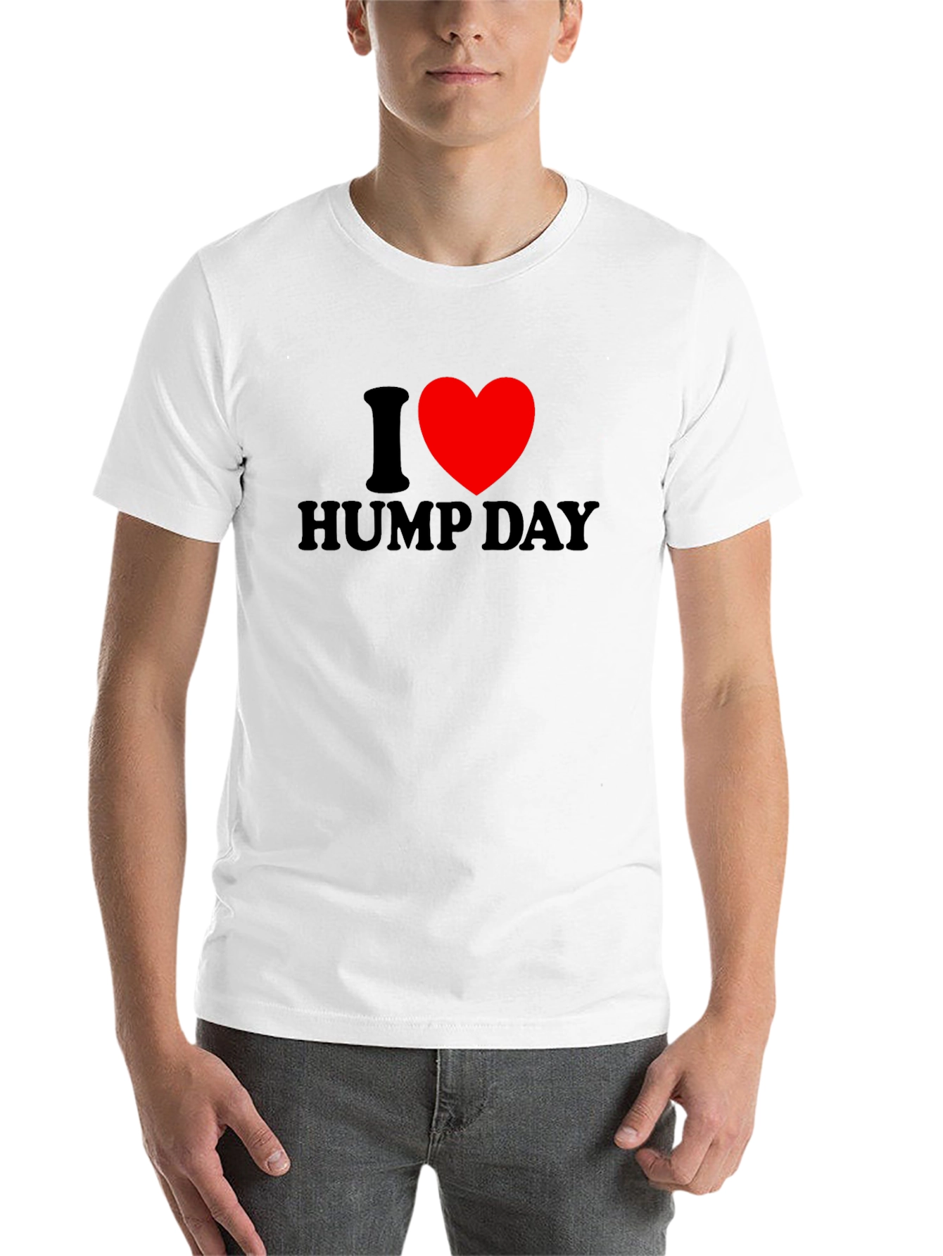 Black I Heart Hump Day T-Shirt - Black Short Sleeve view 14