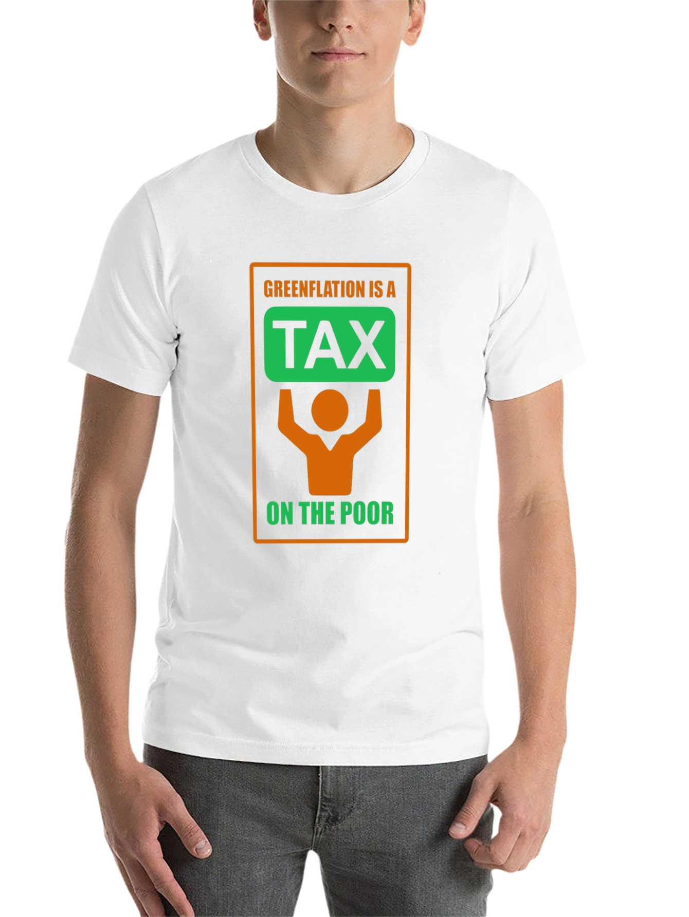 Black Greenflation Tax Awareness Black T-Shirt view 14
