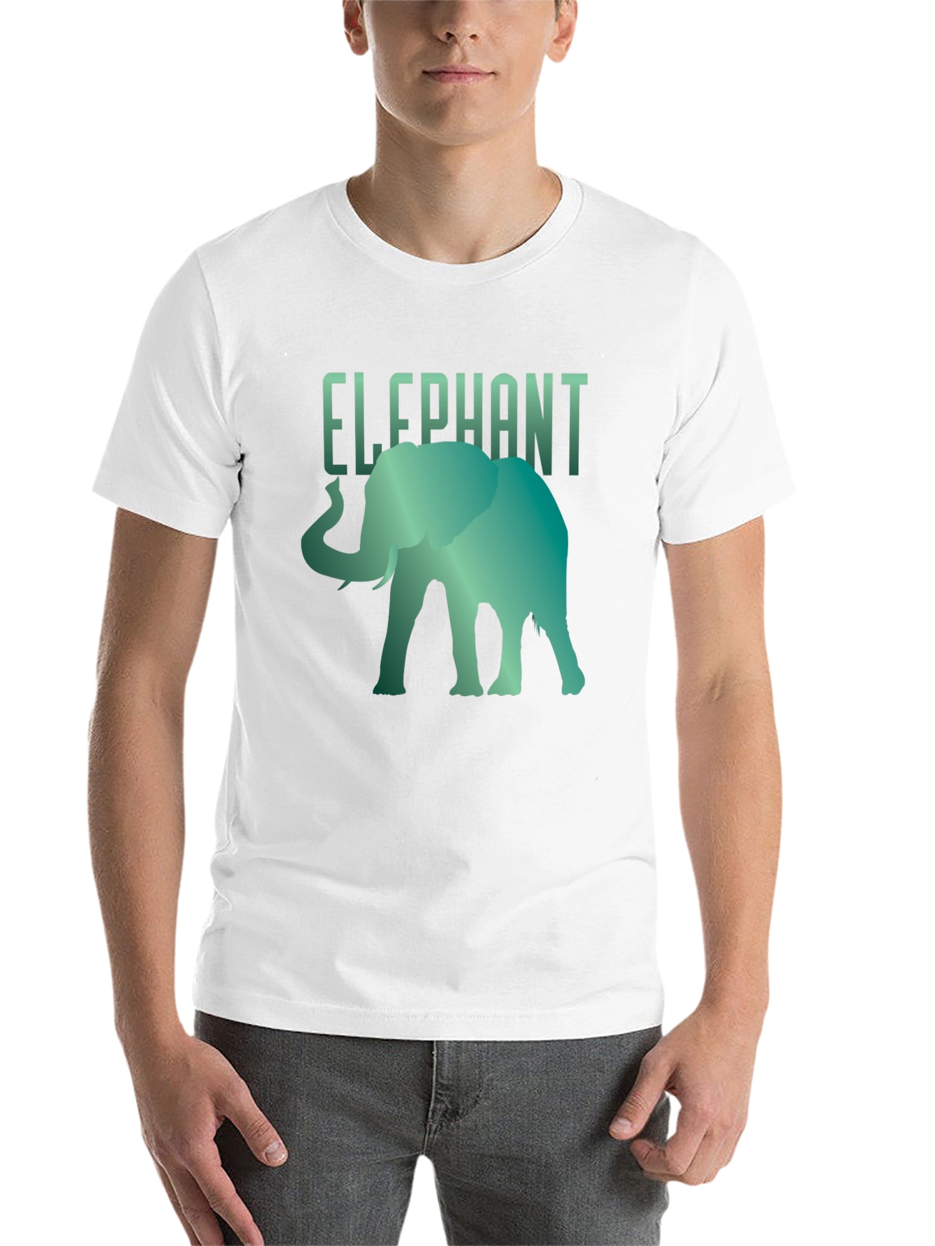 Black Elephant Graphic Tee - Cool Animal Design T-Shirt view 14