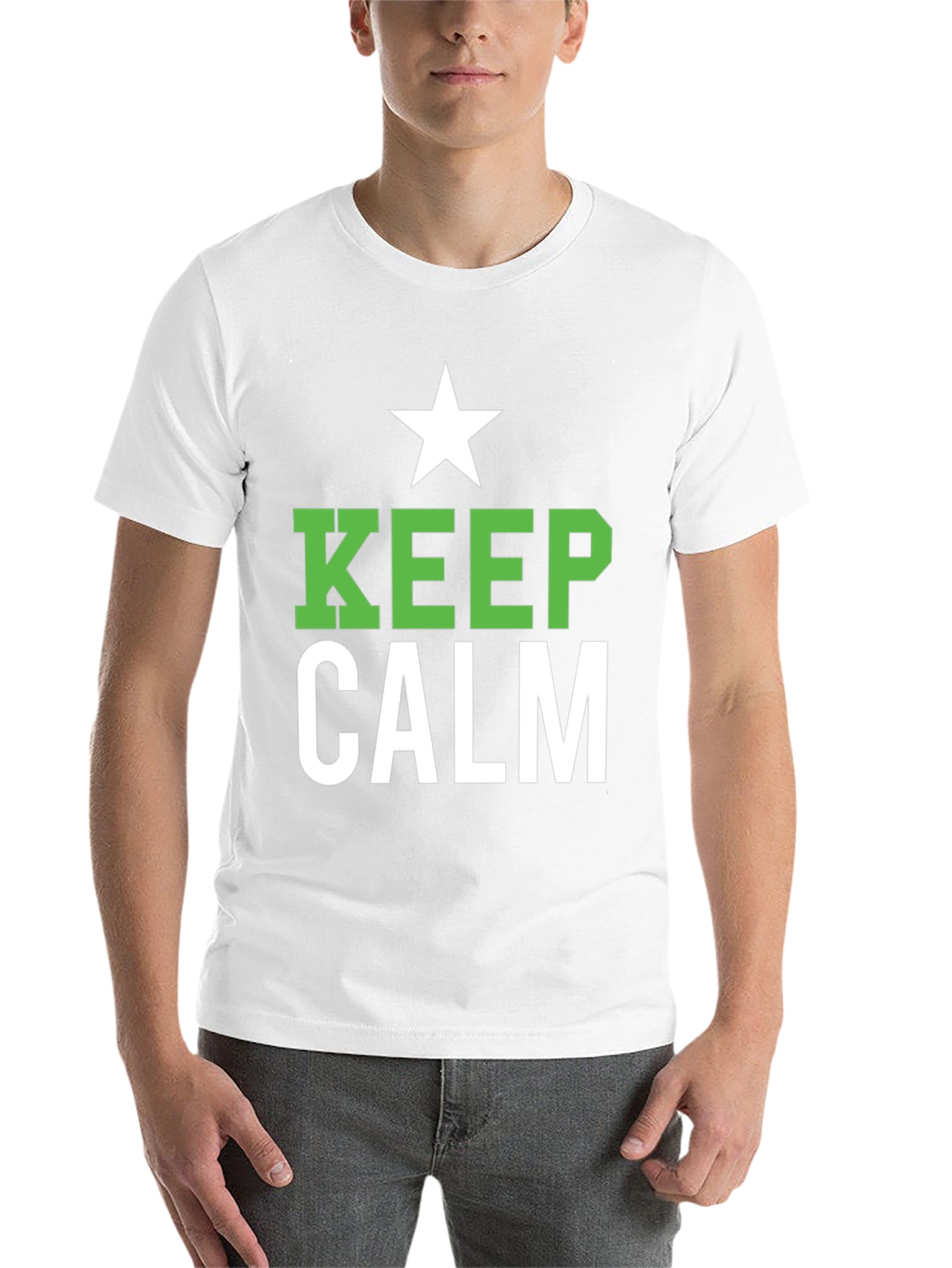 Black Keep Calm Graphic Tee - Casual Comfort view 14