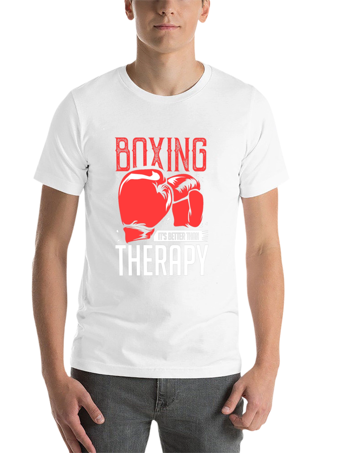 Black Boxing Therapy T-Shirt view 14