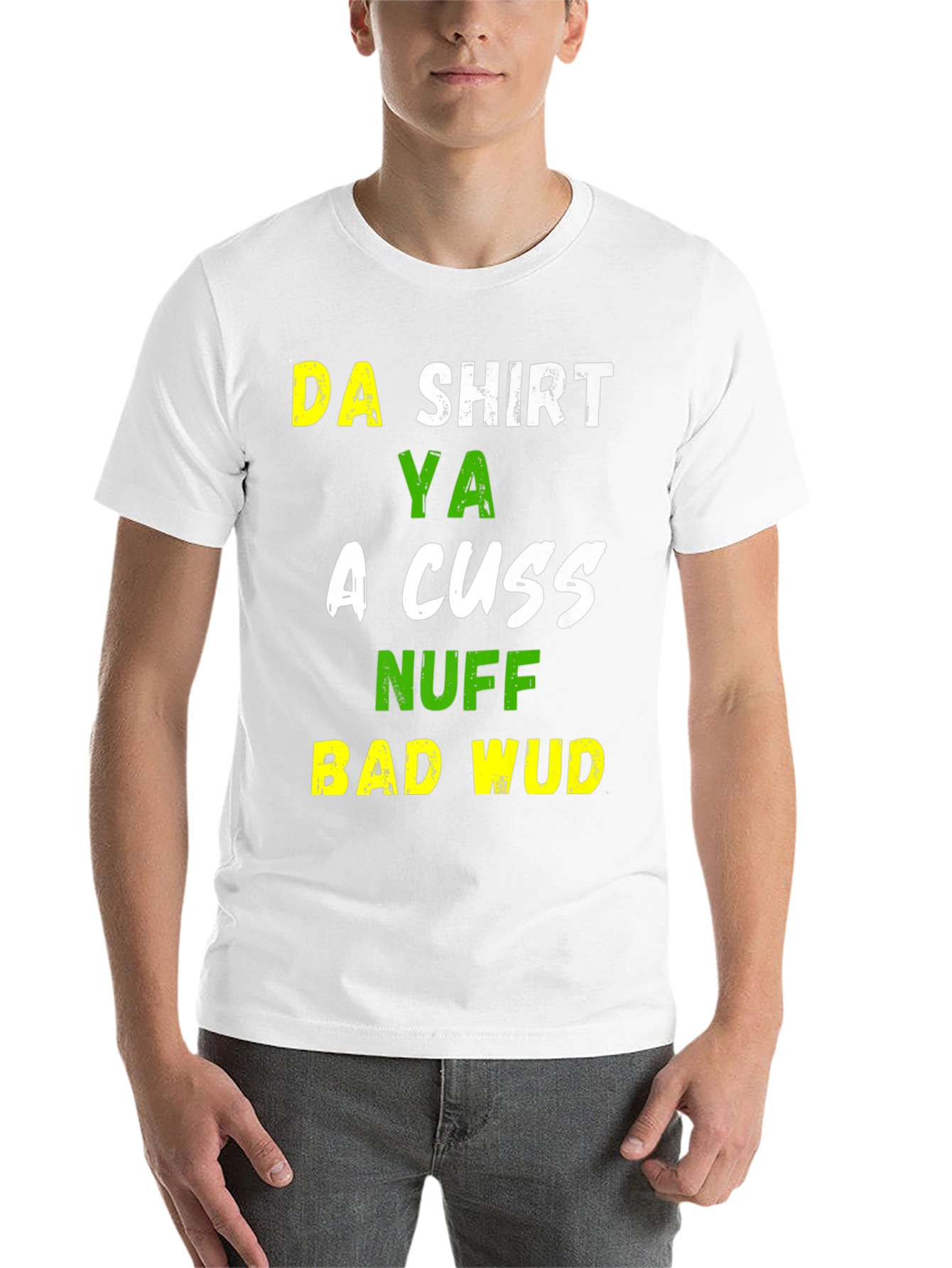 Black Funny Da Shirt Ya A Cuss T-Shirt view 14