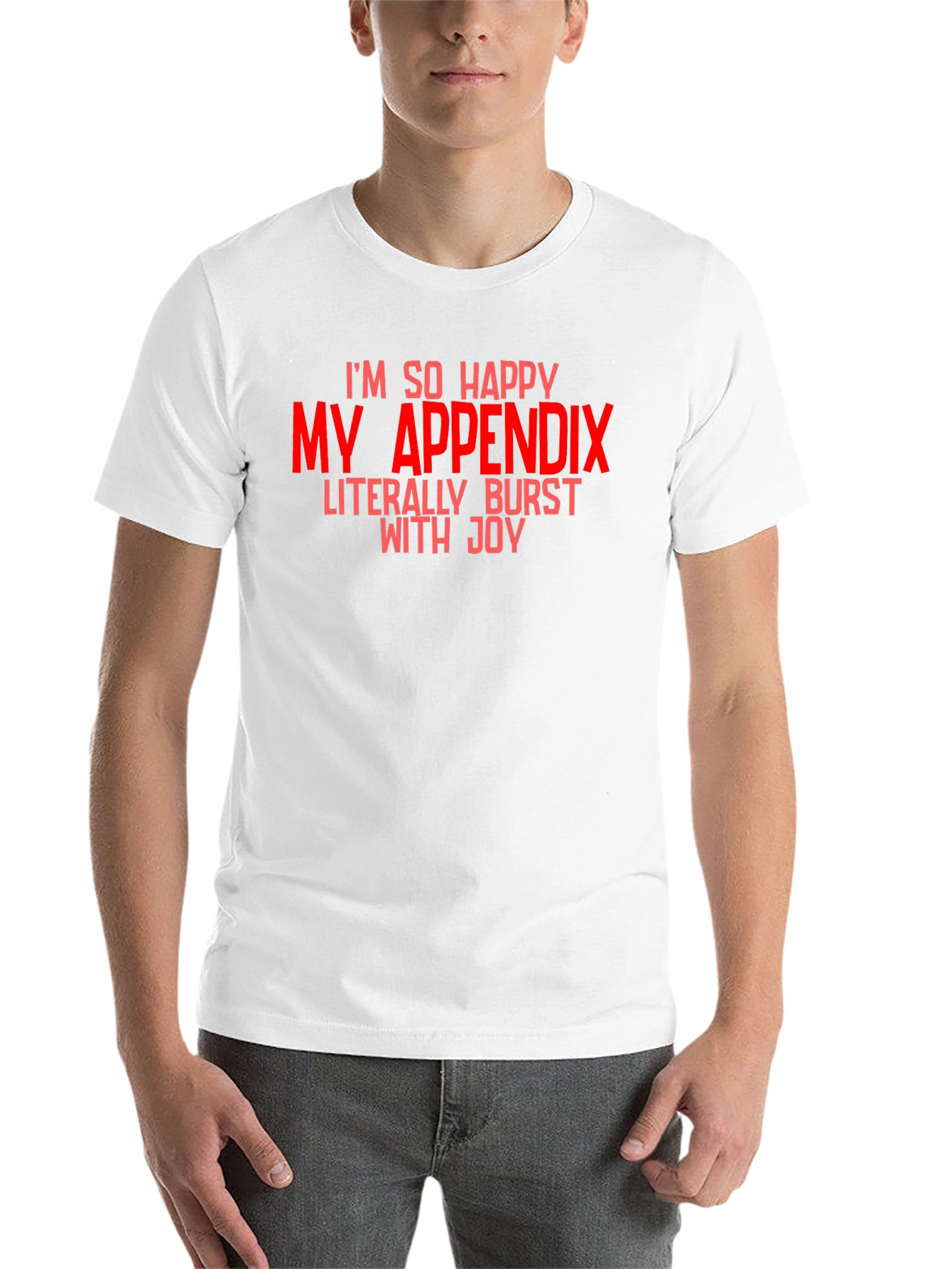 Black Funny Appendix Burst T-Shirt view 14