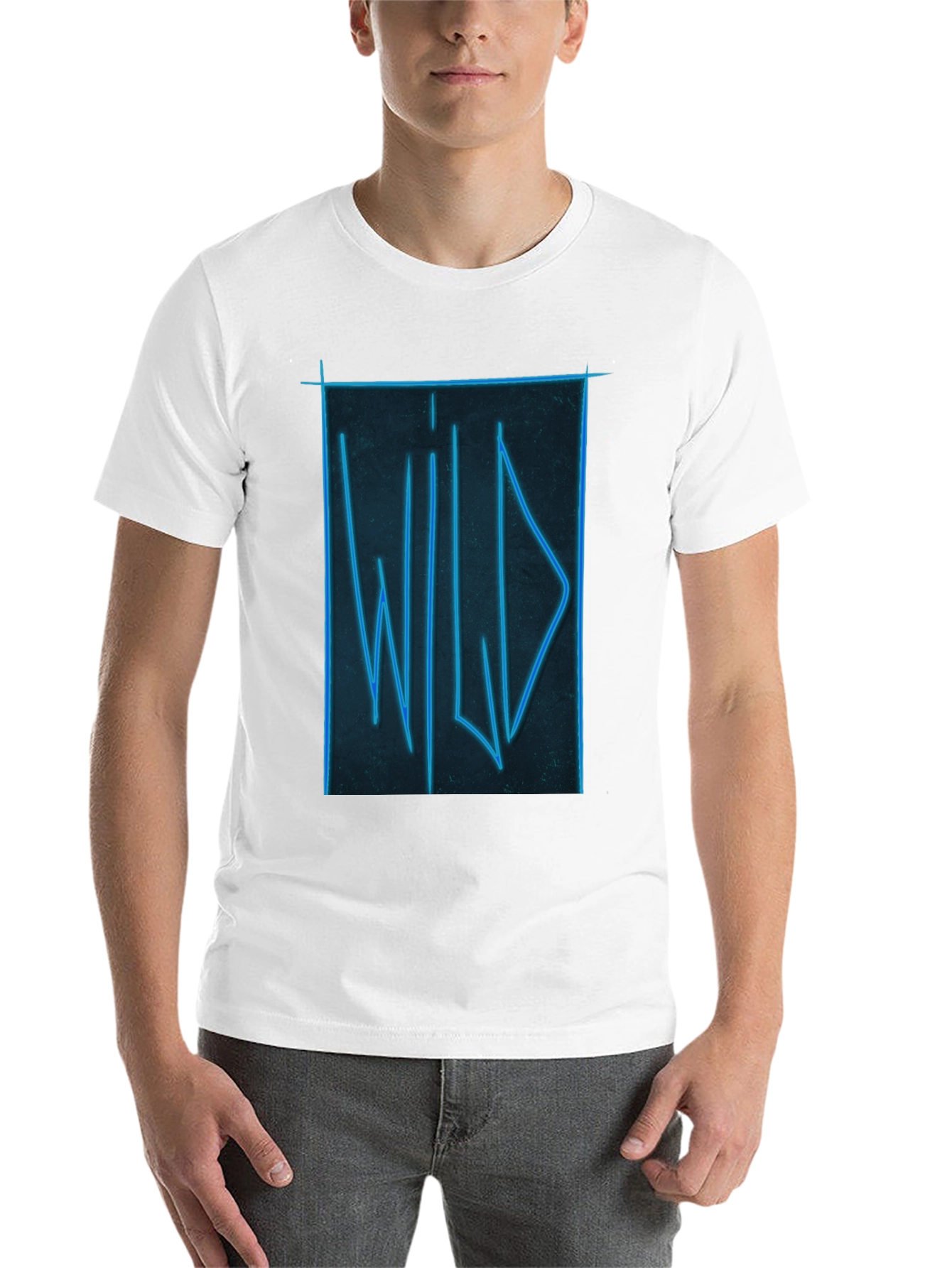 Black Wild Neon Graphic Tee - Soft Cotton view 14