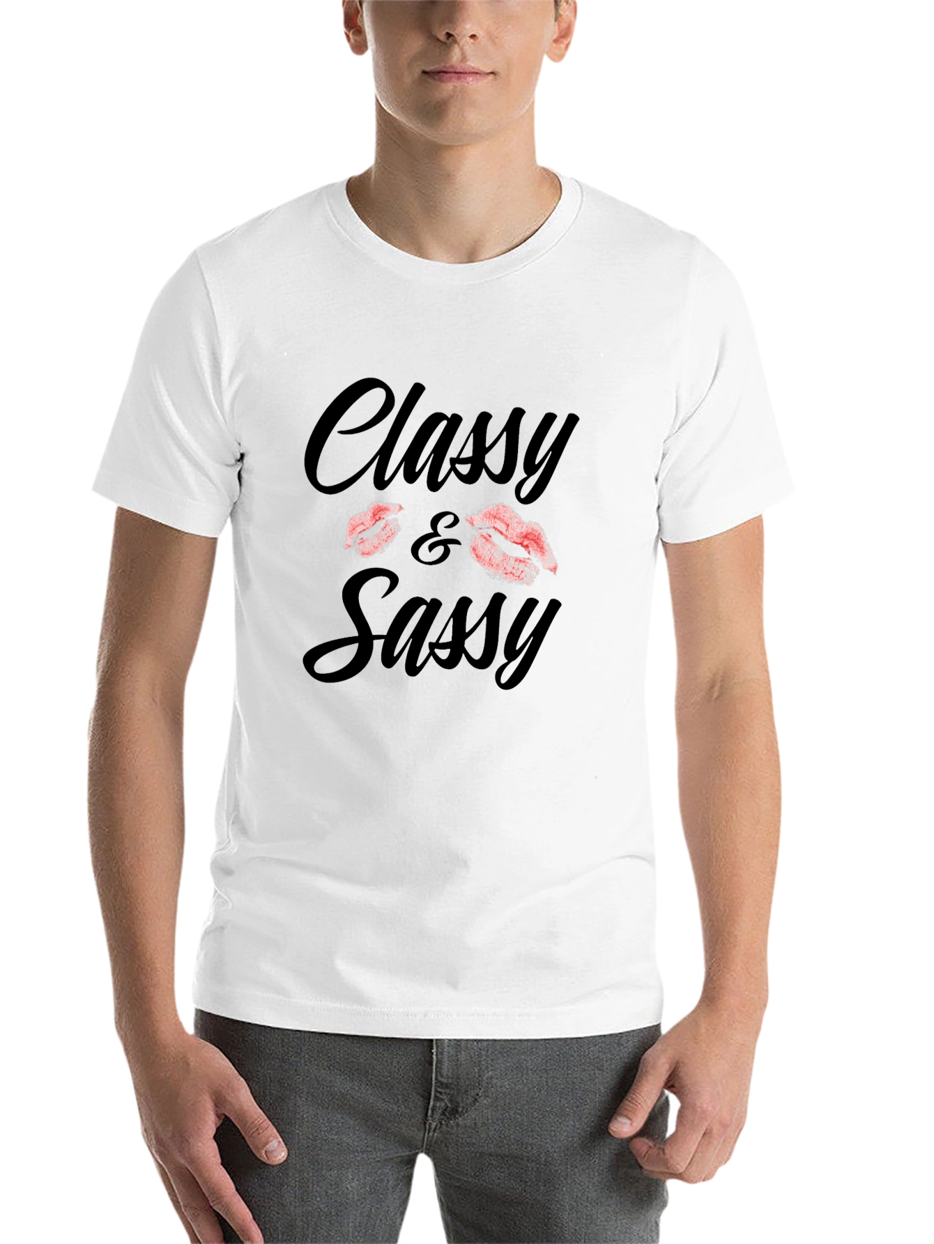 Black Classy & Sassy Black Graphic Tee Shirt view 14