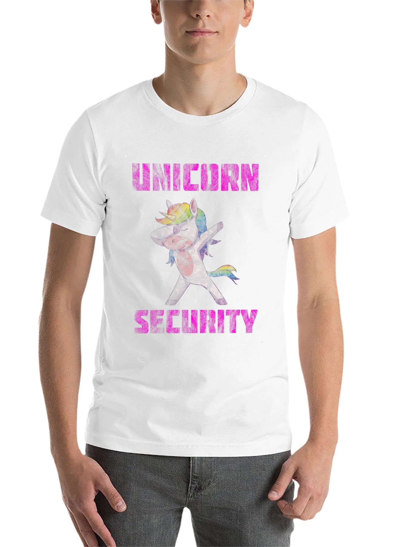 Black Unicorn Security Graphic T-Shirt - Black view 14