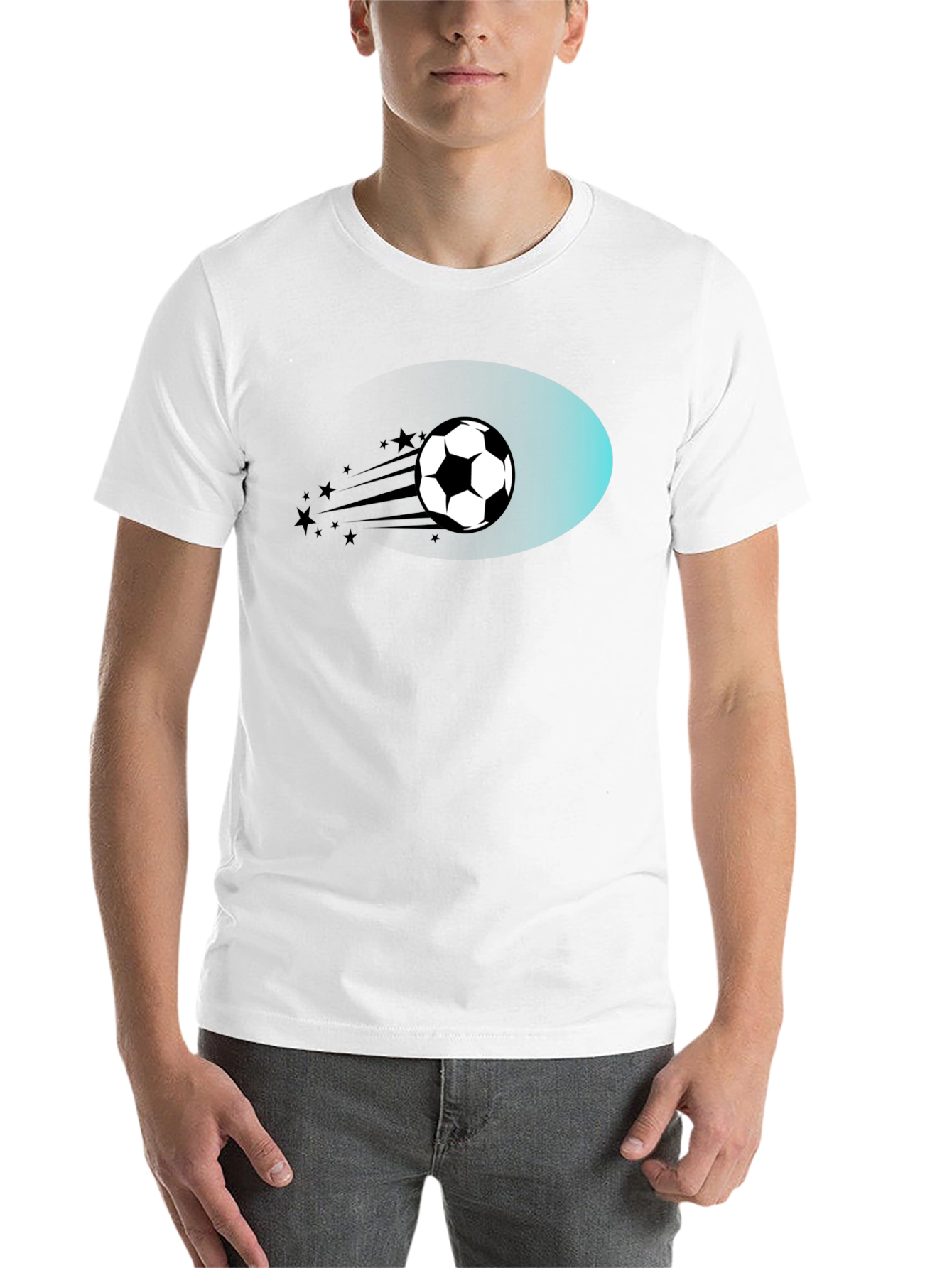 Black Soccer Ball T-Shirt - Black Graphic Tee view 14