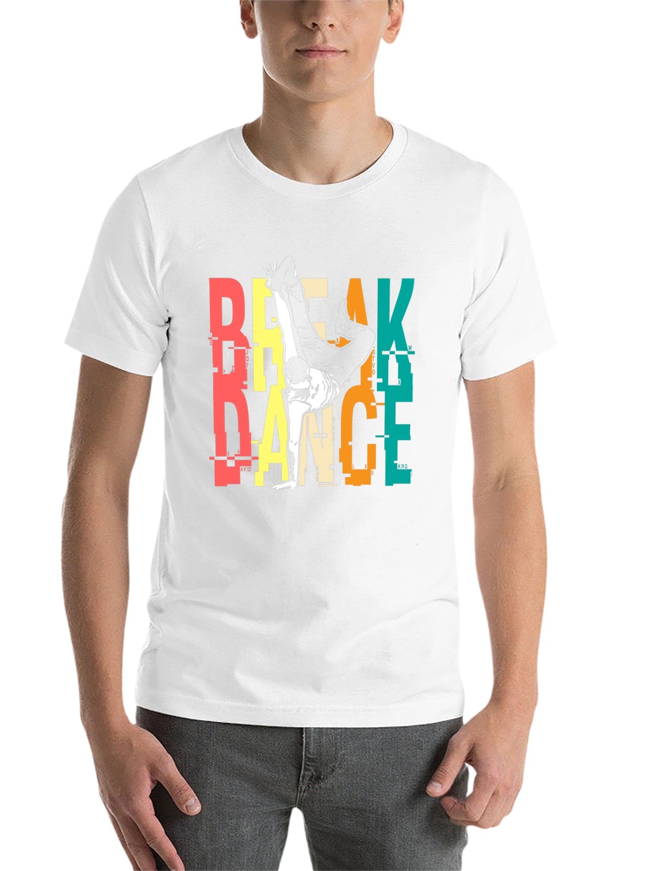 Black Breakdance Graphic Print Tee - Urban Style view 14