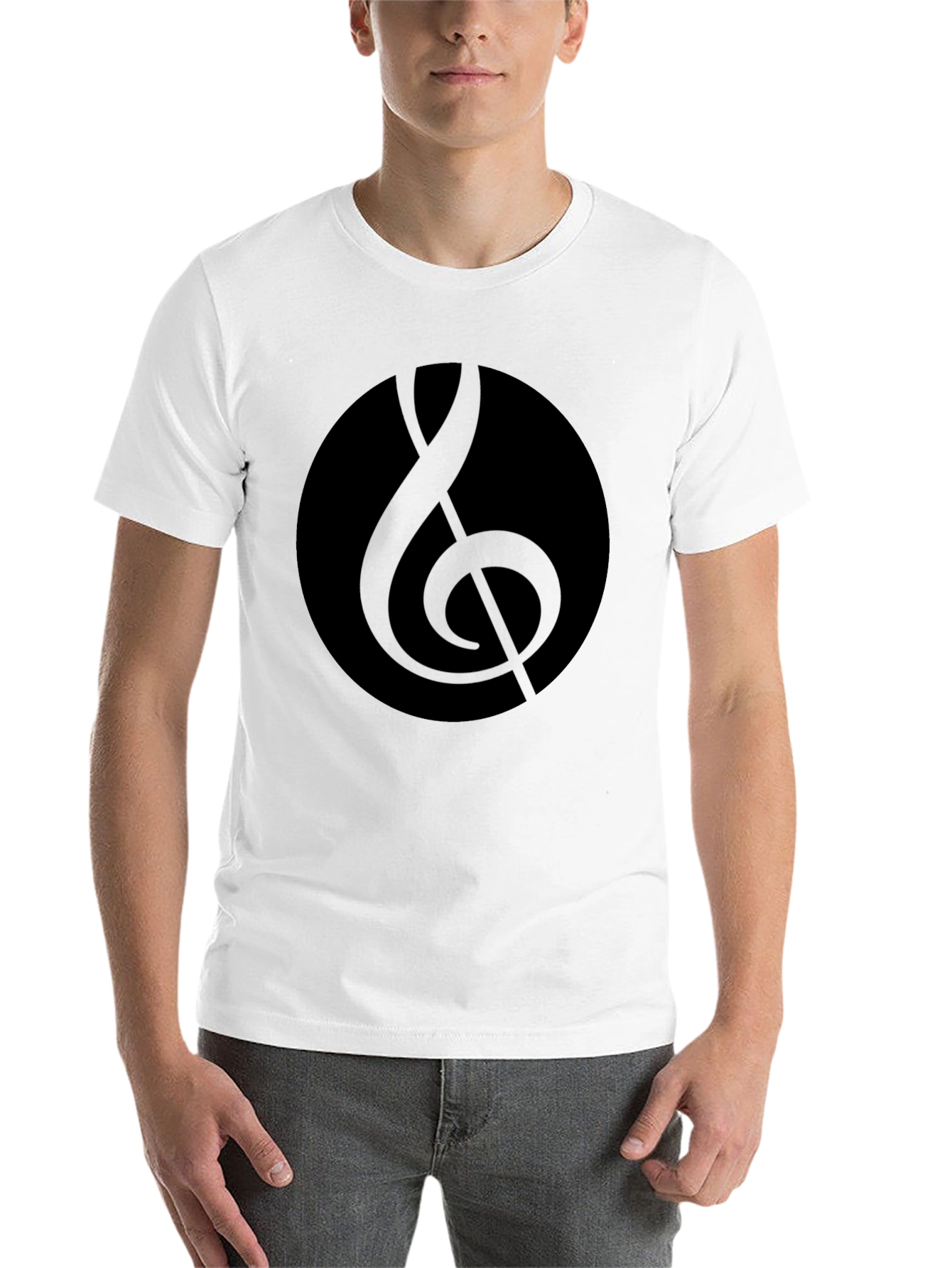 Black Black Music Note T-Shirt - Stylish and Comfortable view 14