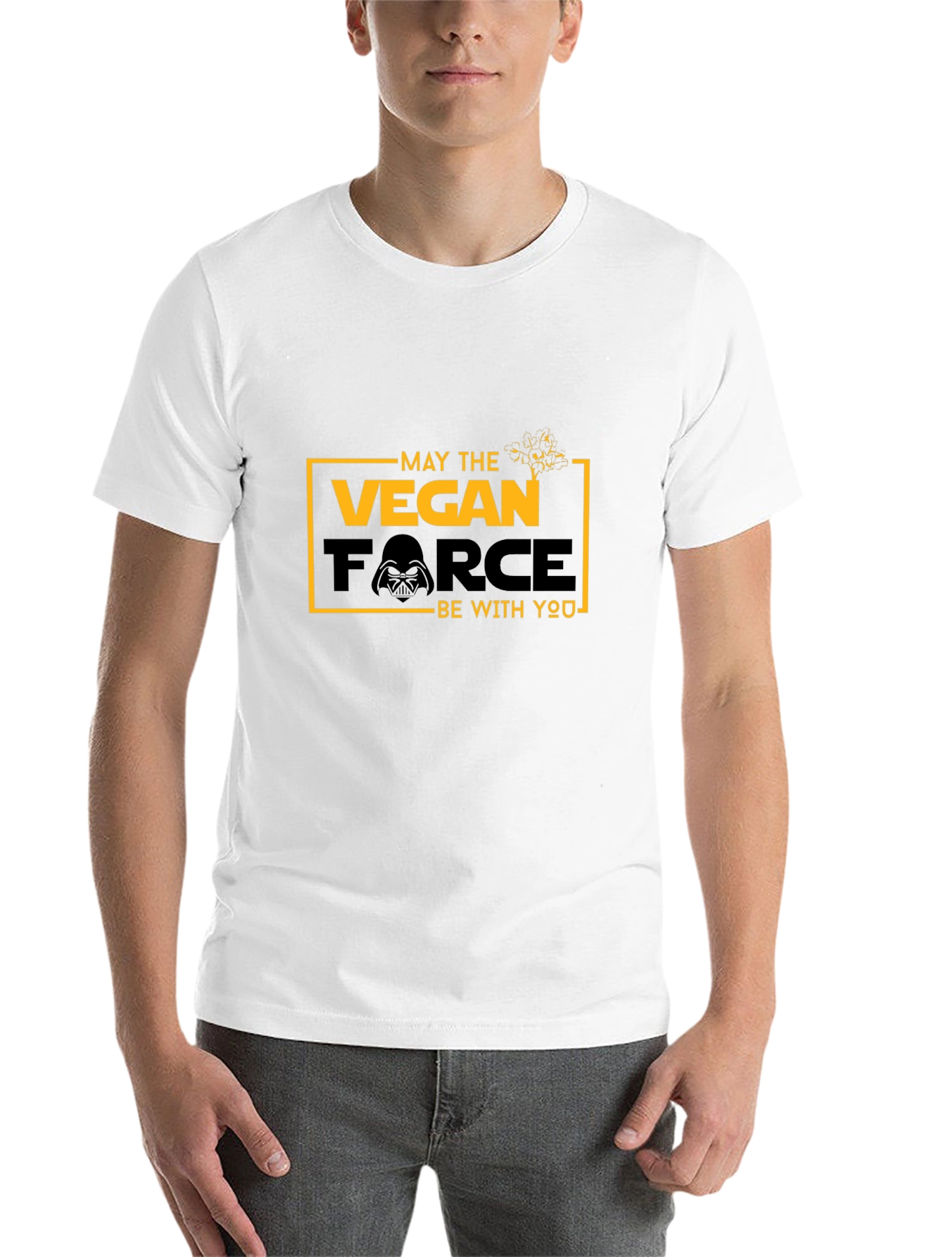 Vegan Force Graphic T-Shirt - May the Vegan Force Be With You - 14