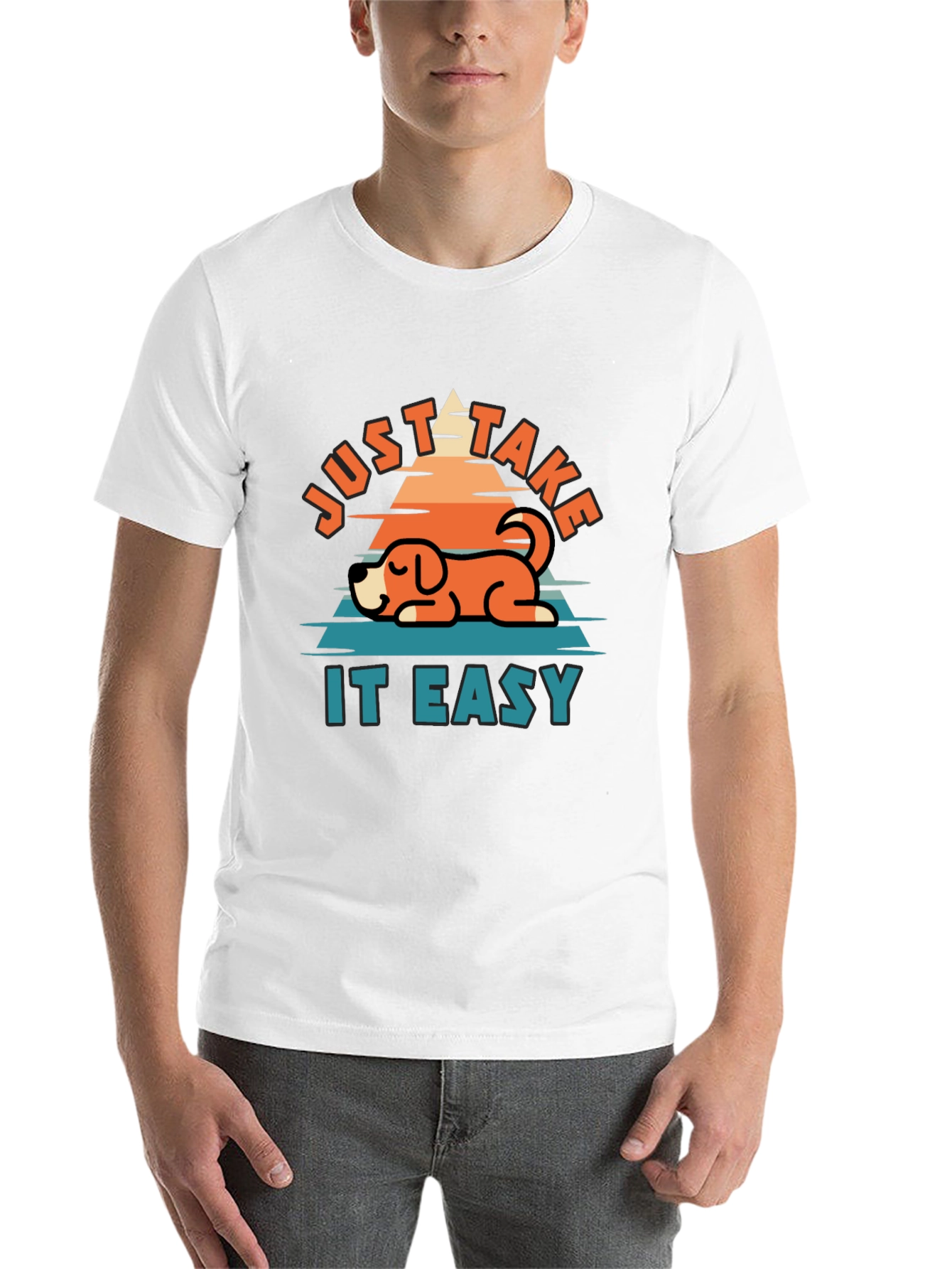 Black Just Take It Easy Dog Graphic Tee - Comfort & Style view 14