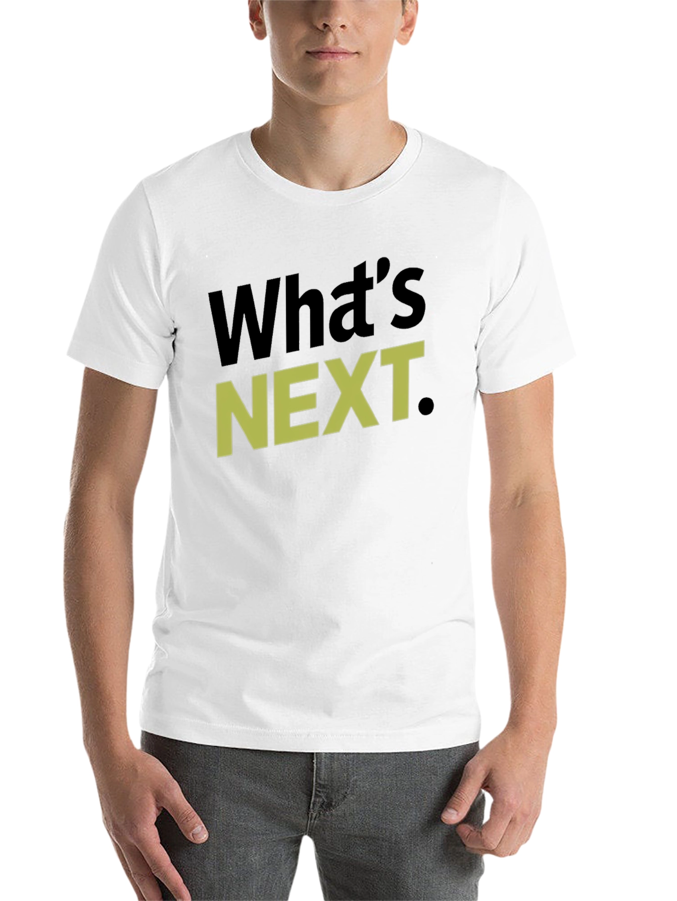 Black What's Next T-Shirt, Graphic Tee, Casual Wear view 14