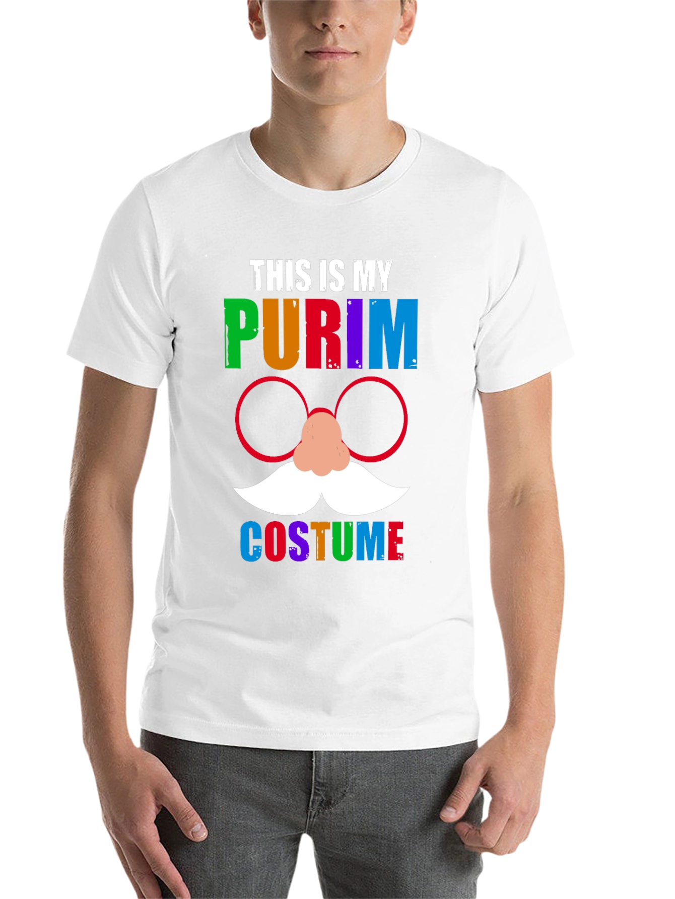 Black This is My Purim Costume T-Shirt view 14