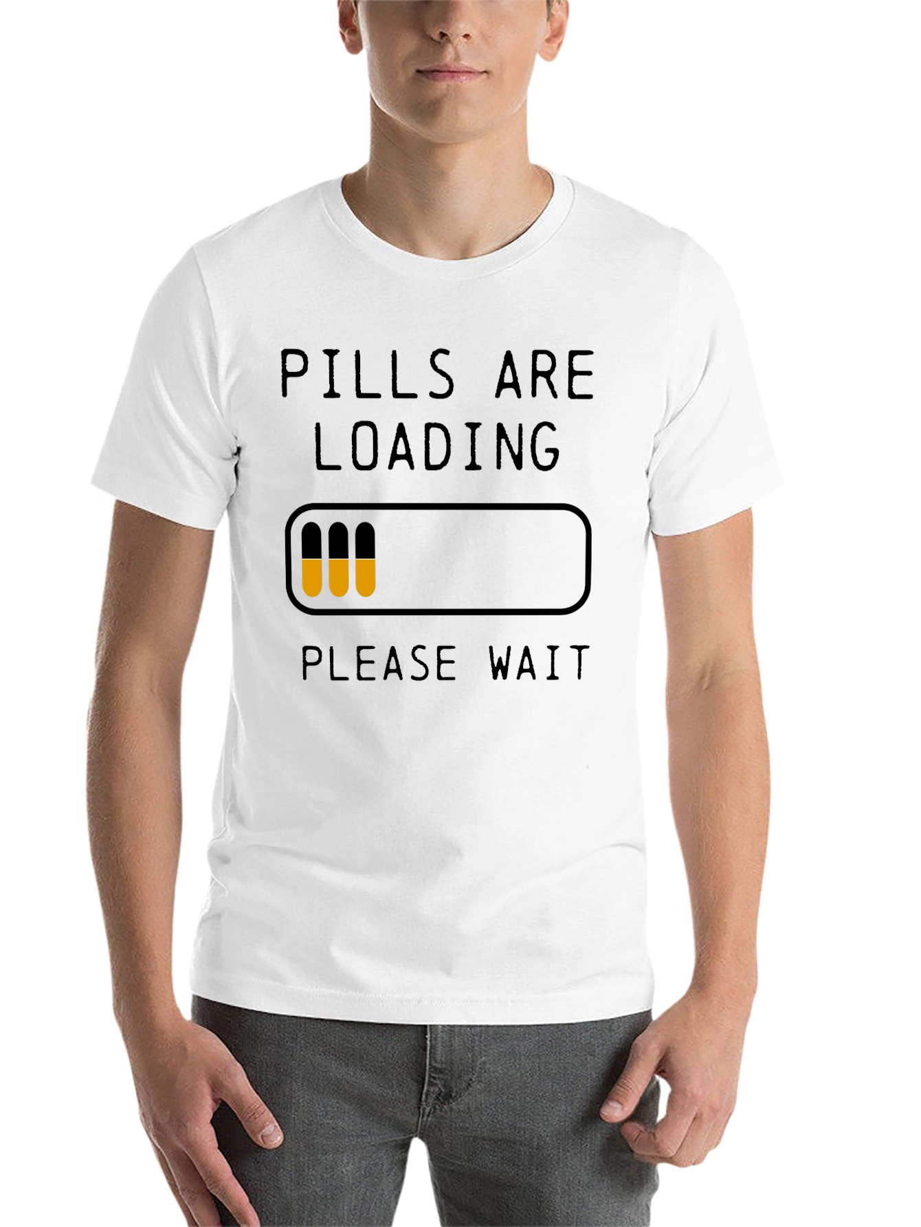 Black Pills Are Loading Funny Graphic T-Shirt view 14