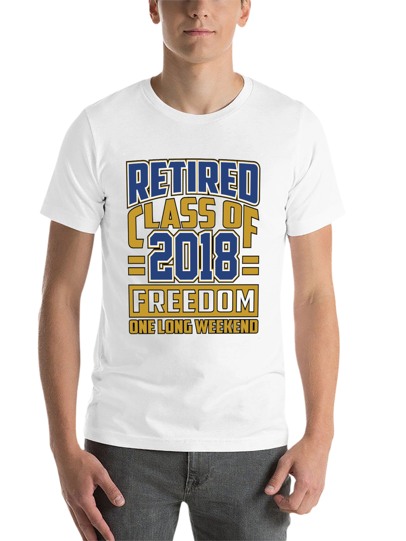 Black Retired Class of 2018 T-Shirt Freedom Weekend view 14