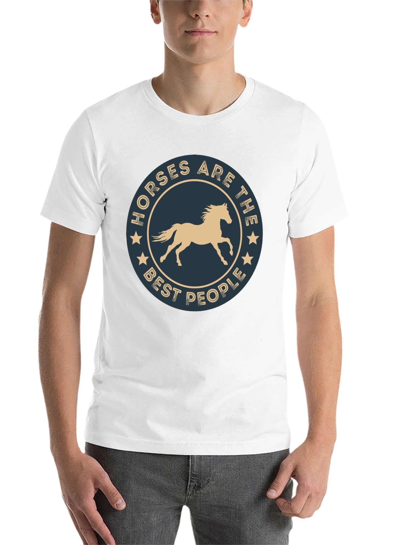 Black Horses Are The Best People T-Shirt view 14