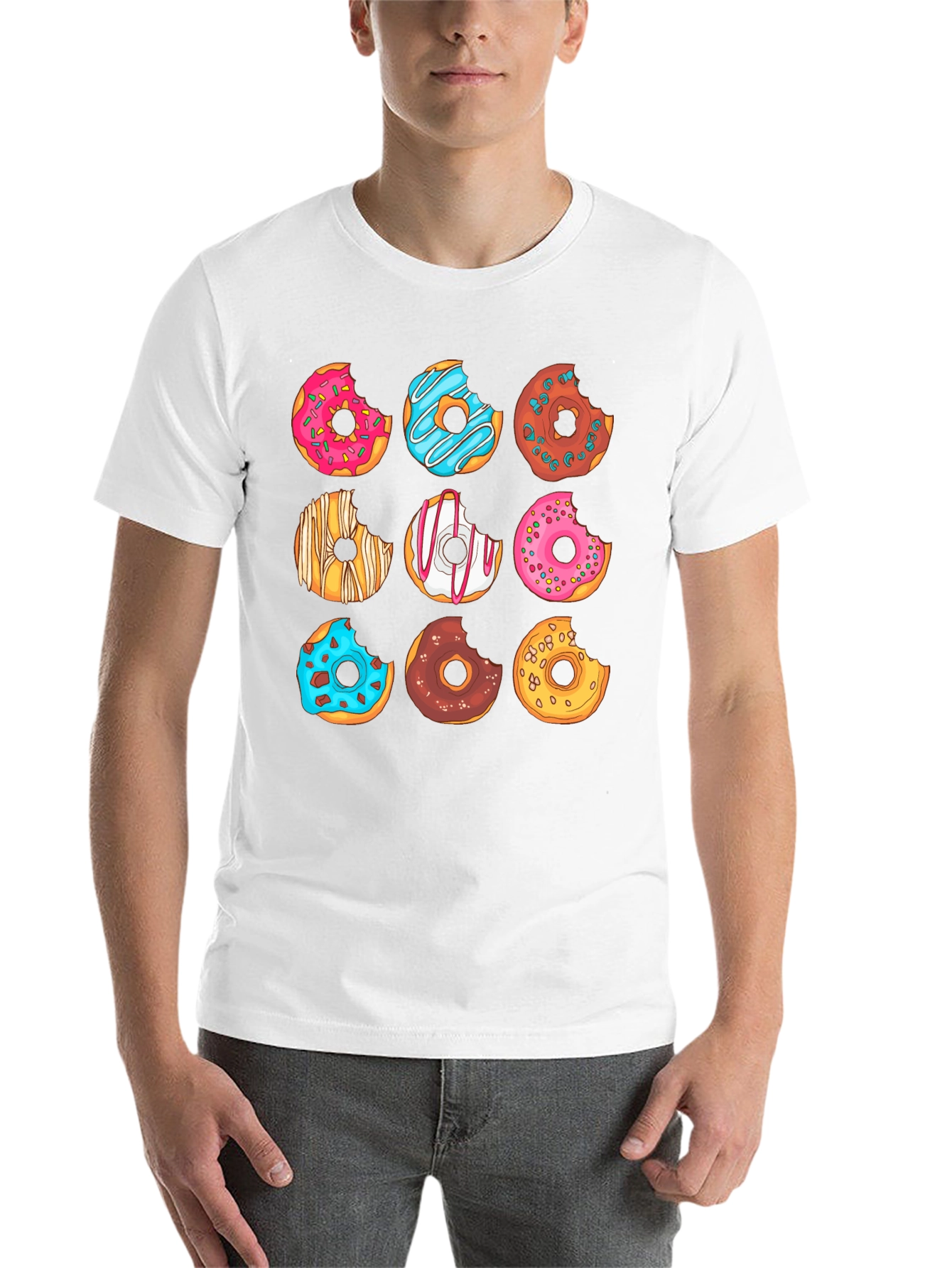 Black Donut Graphic T-Shirt - Sweet Tooth Fashion view 14