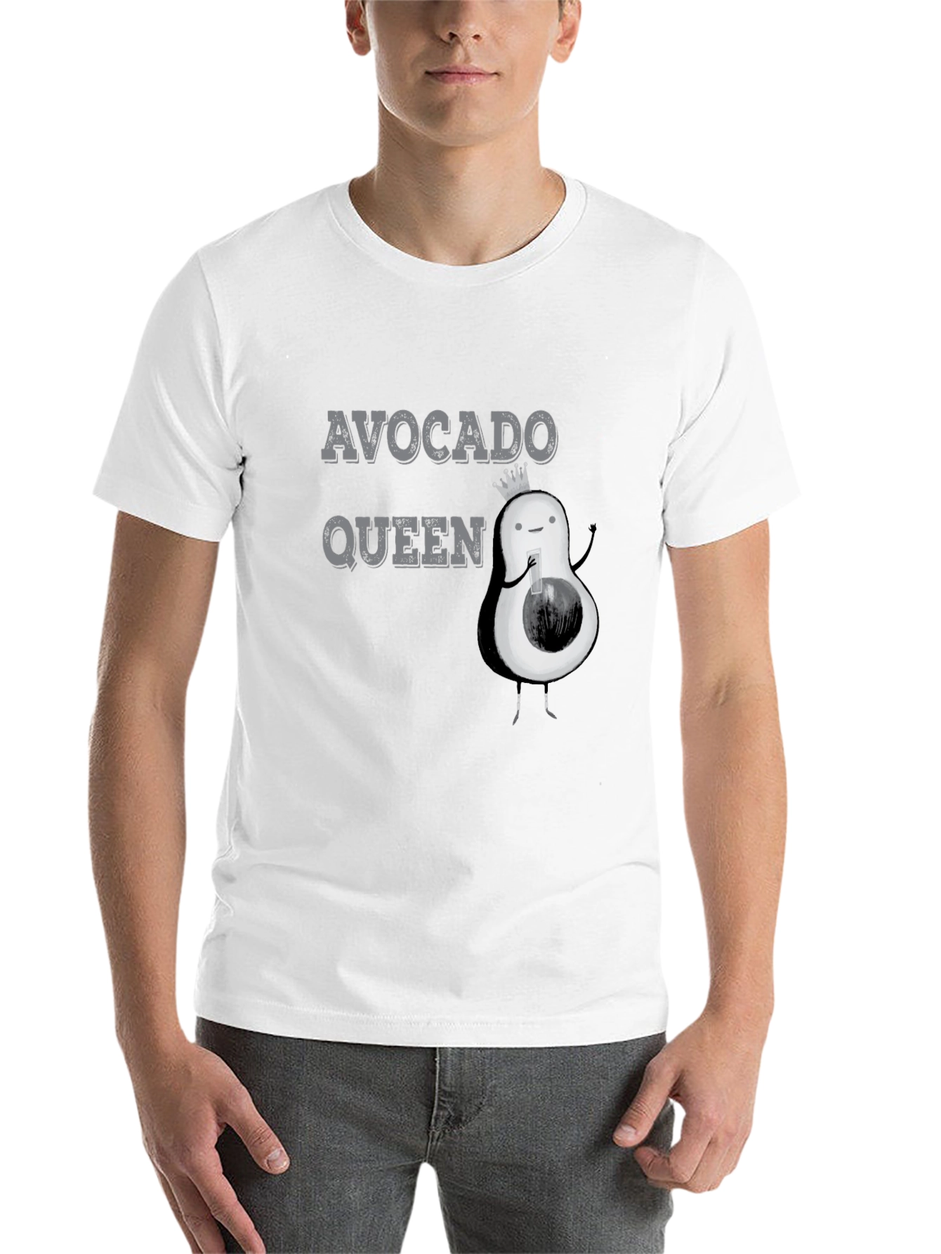 Black Avocado Queen Black Graphic T-Shirt view 14