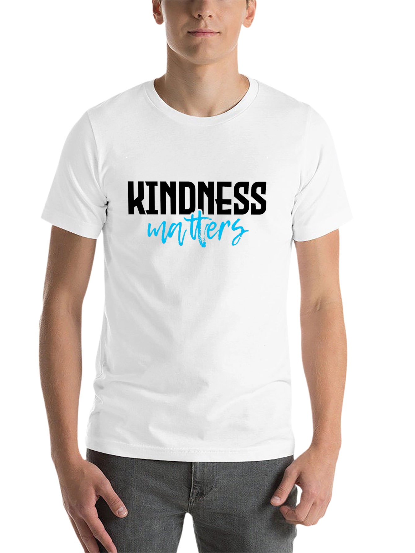 Black Kindness Matters Graphic T-Shirt view 14