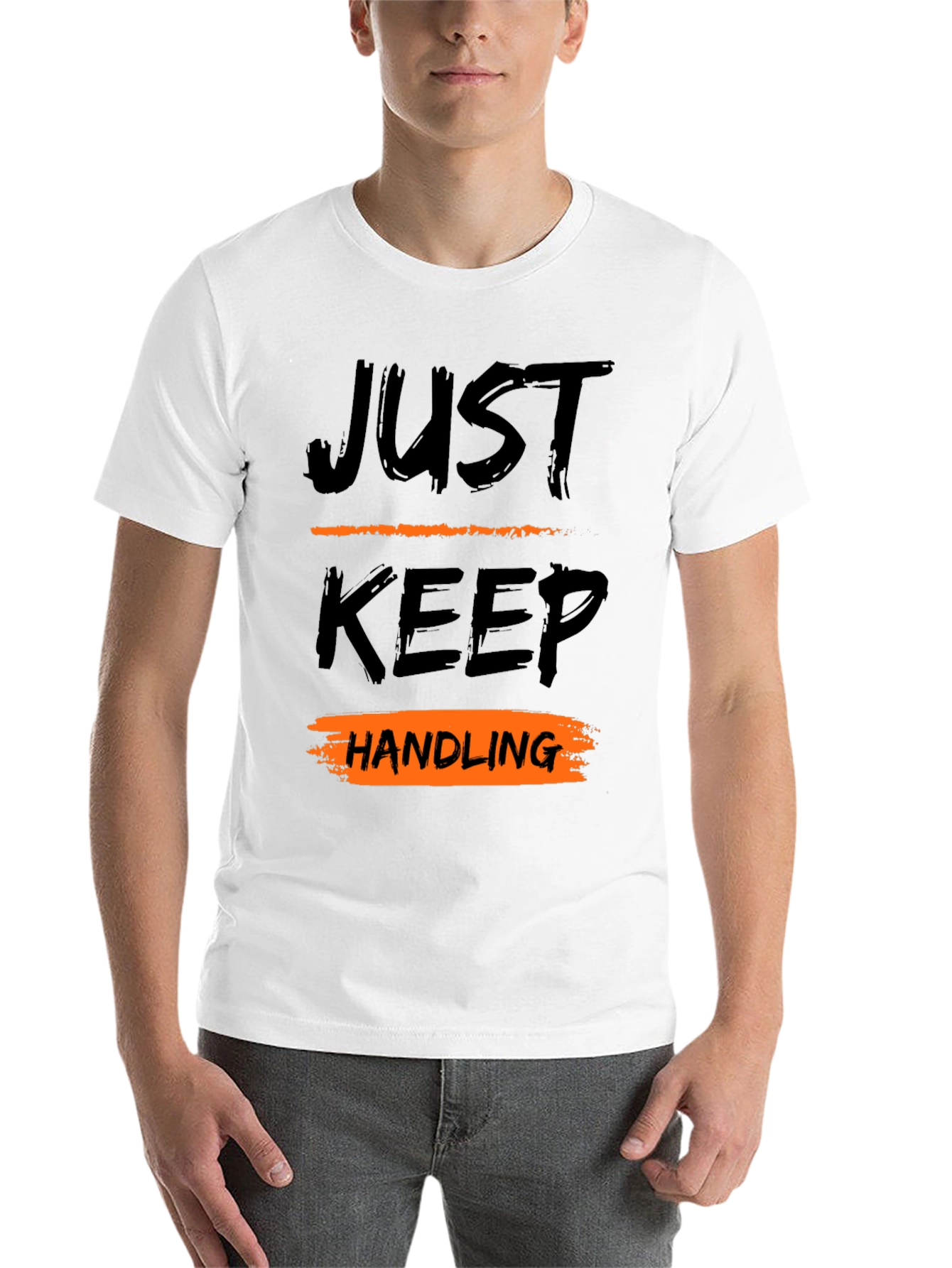 Black Just Keep Handling Graphic Tee view 14