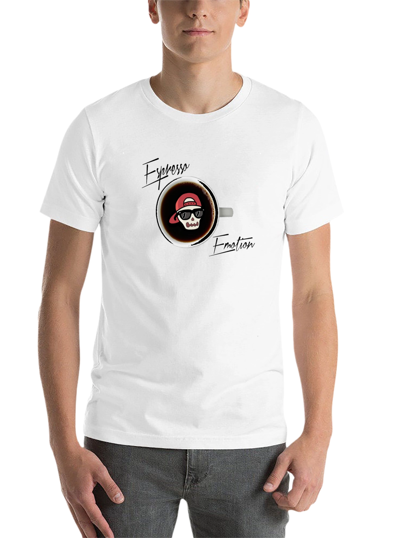 Black Espresso Emotion Graphic T-Shirt view 14