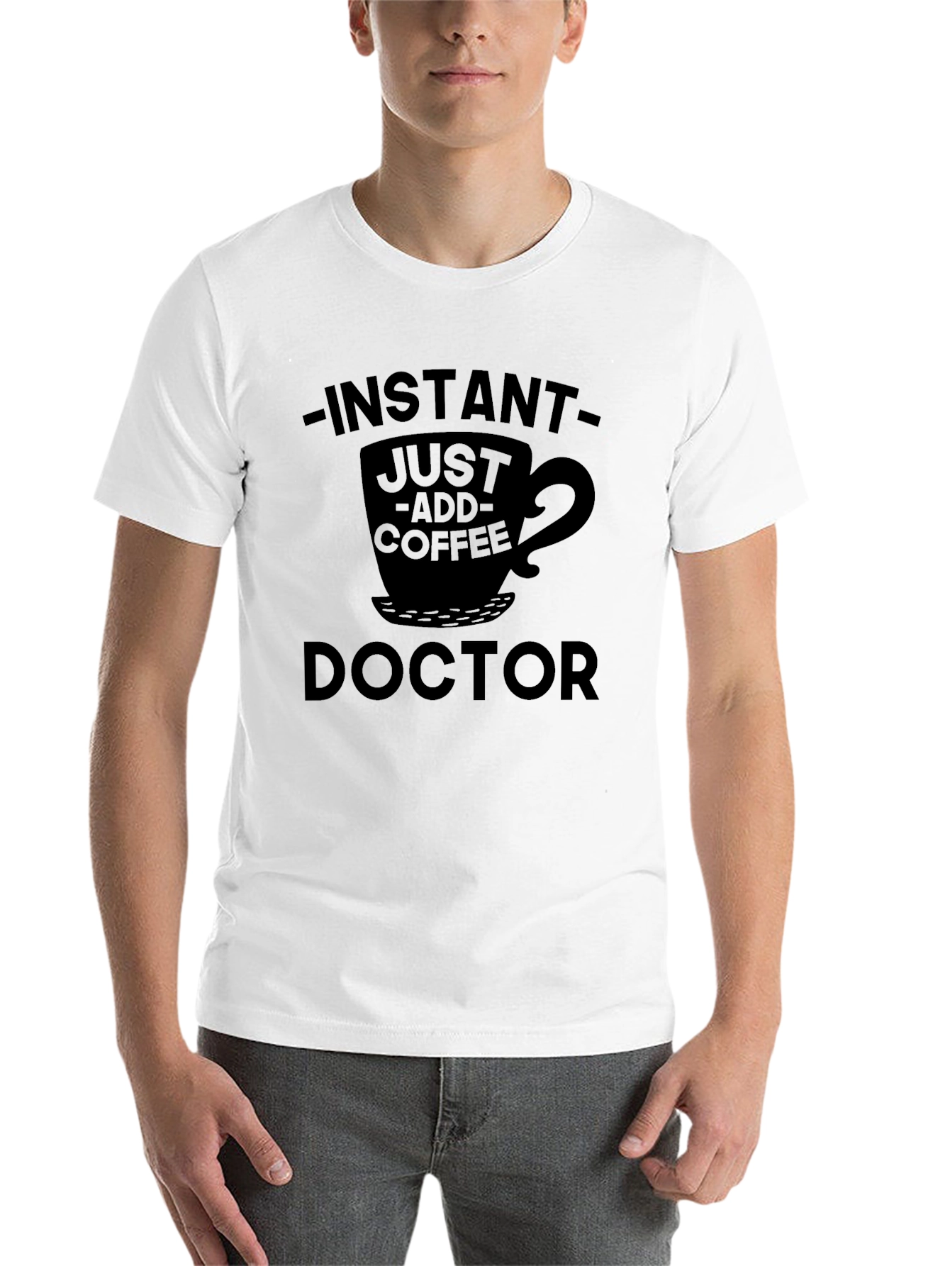 Black Instant Coffee Doctor Graphic T-Shirt view 14