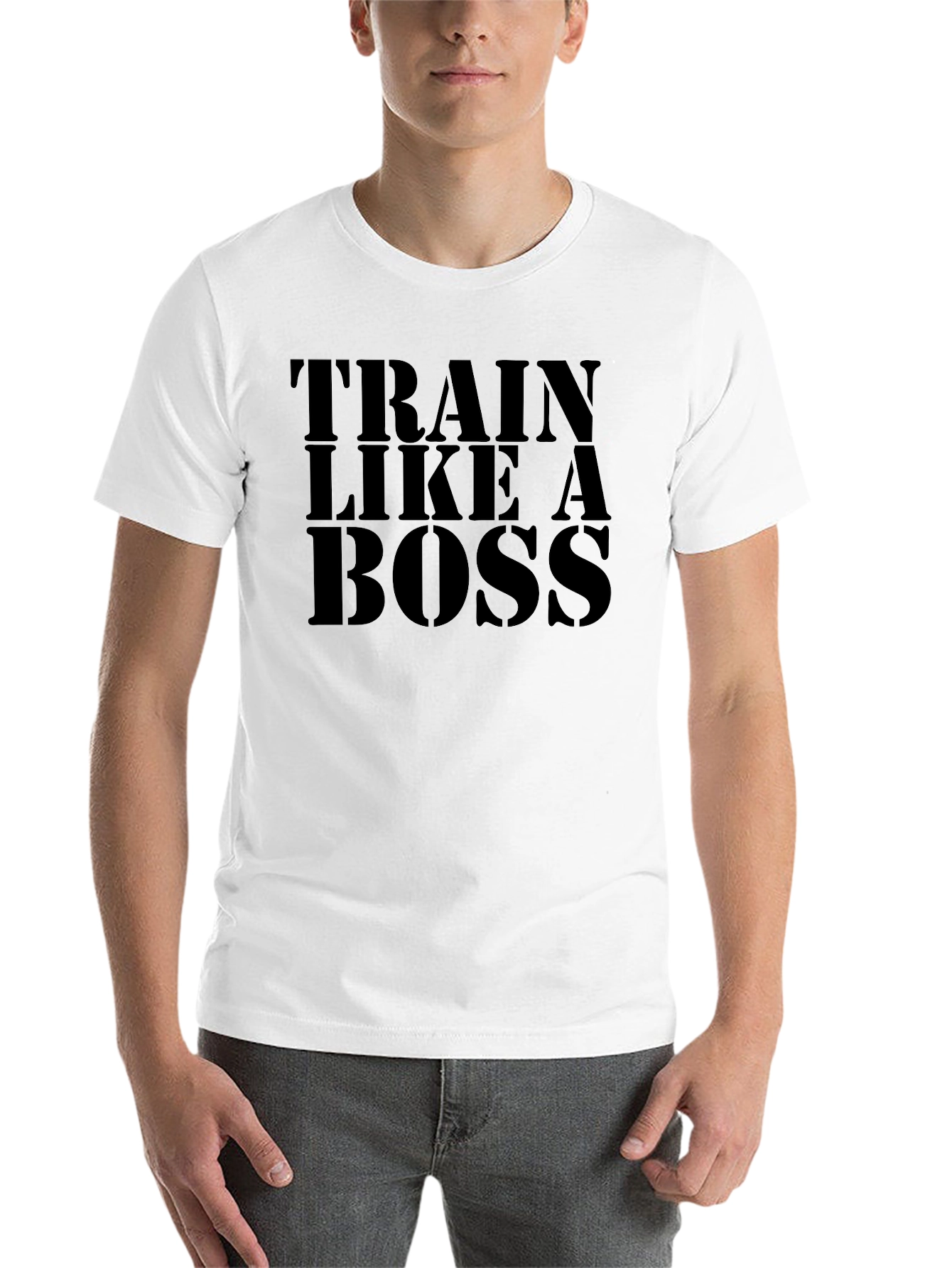 Black Train Like a Boss Graphic T-Shirt - Mens view 14