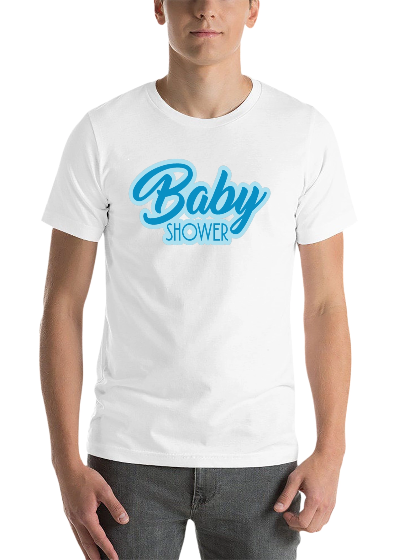 Black Baby Shower Crew T-Shirt - Celebration Tee view 14