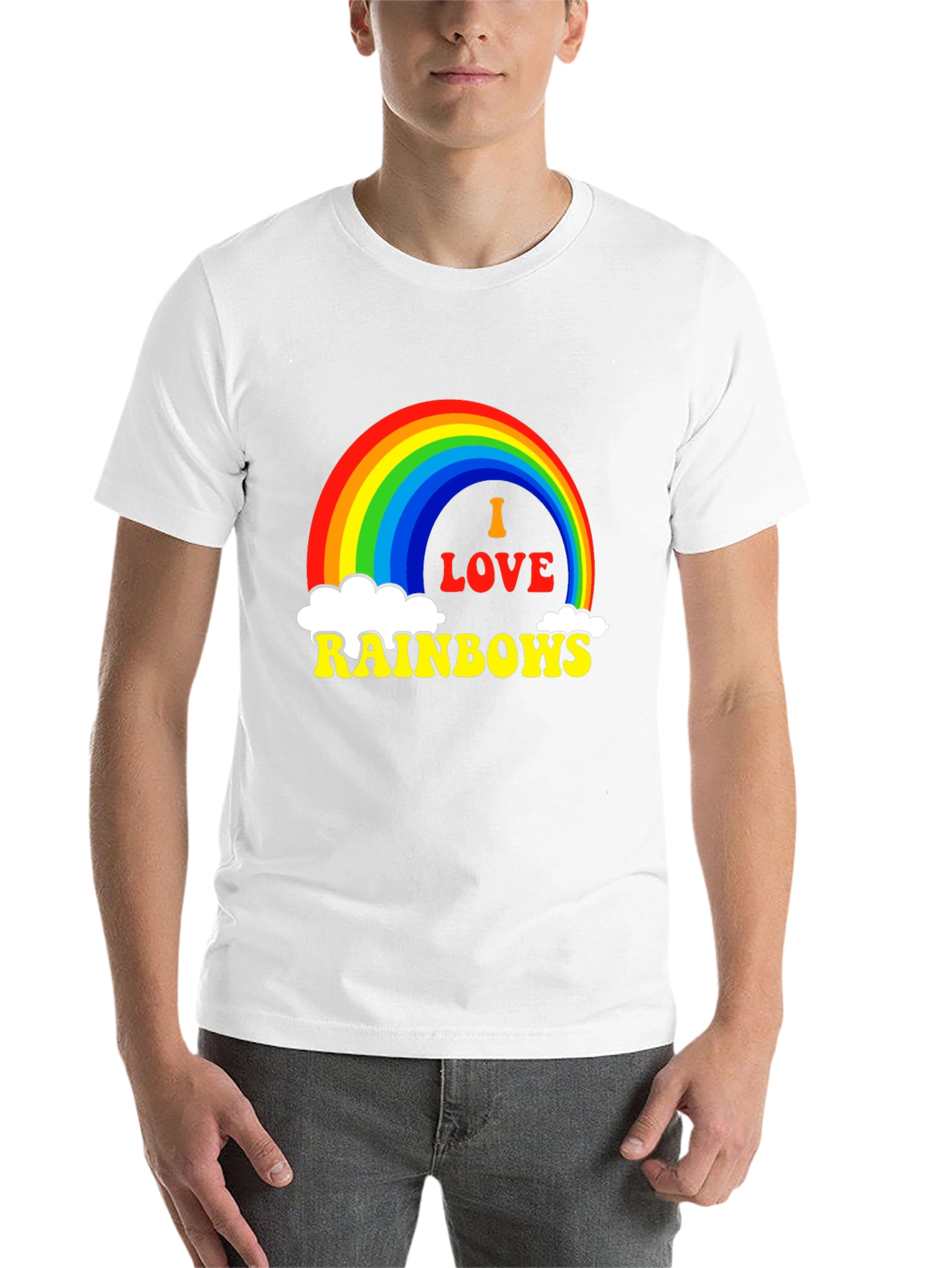 Black I Love Rainbows Graphic Tee - Black Pride T-Shirt view 14