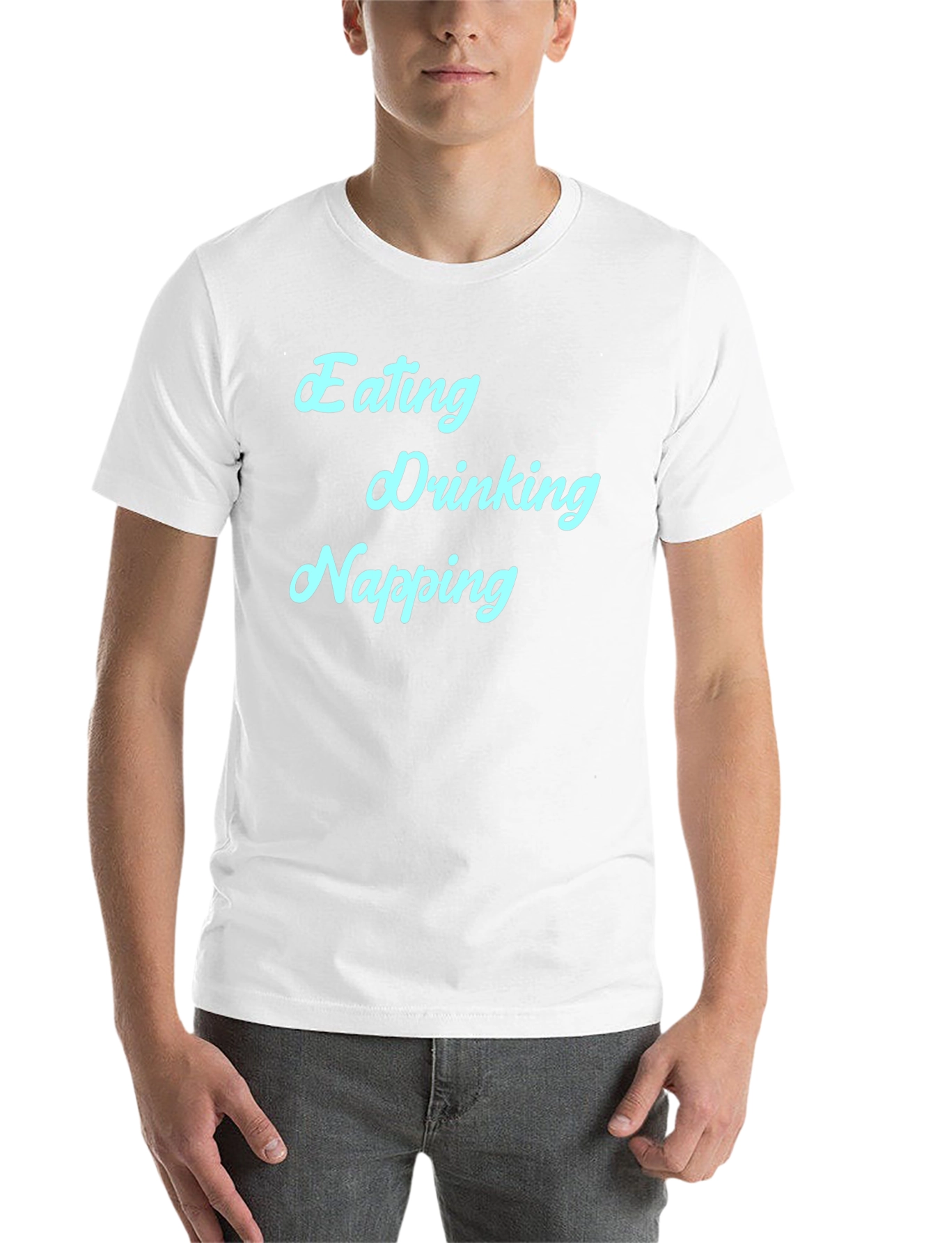 Black Eating Drinking Napping T-Shirt view 14