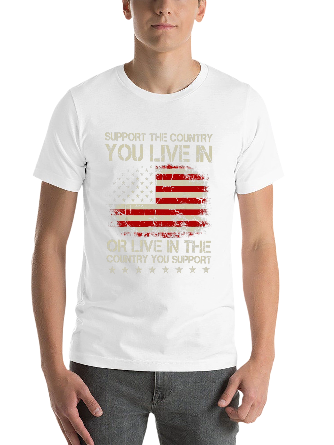 Patriotic USA Flag T-Shirt - Support Your Country - 14