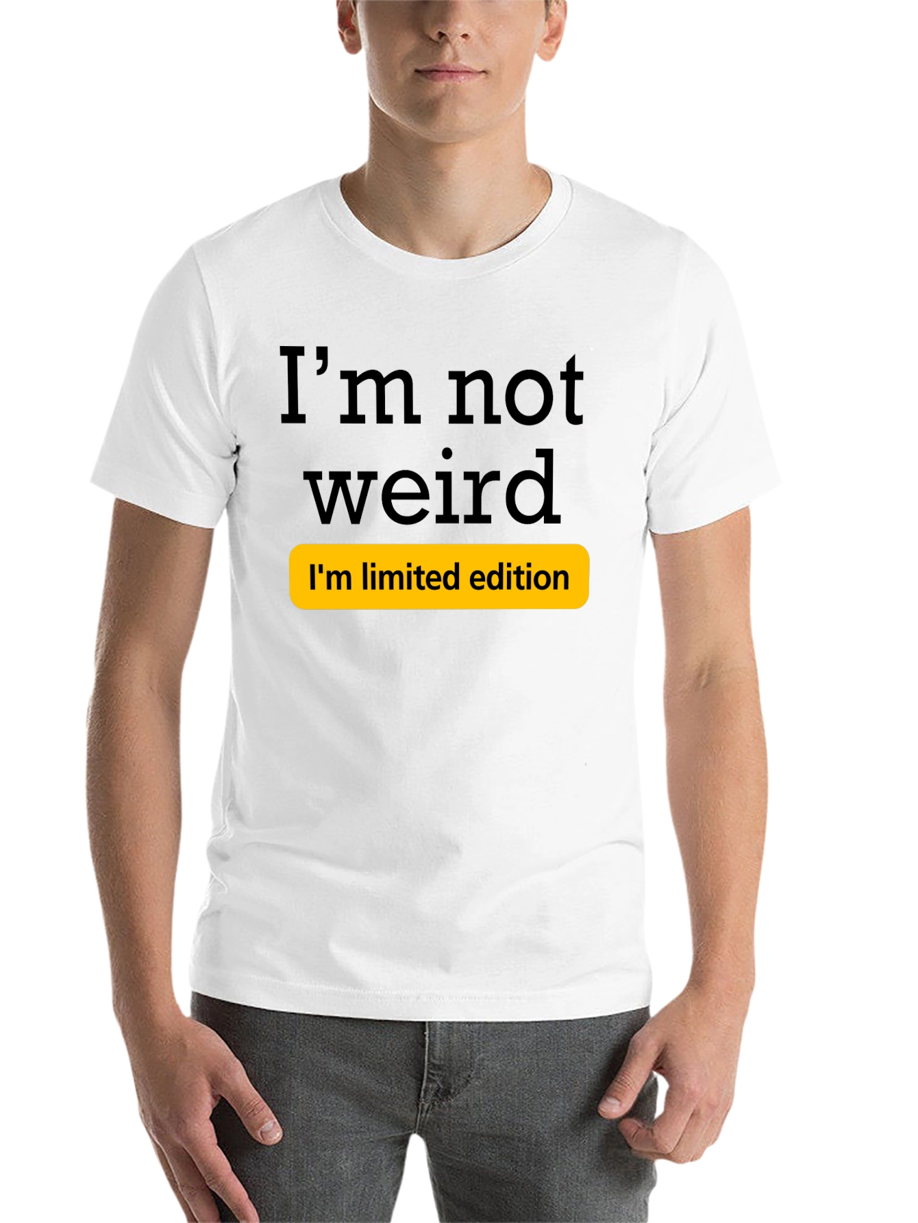 Black Funny I'm Not Weird Limited Edition T-Shirt view 14