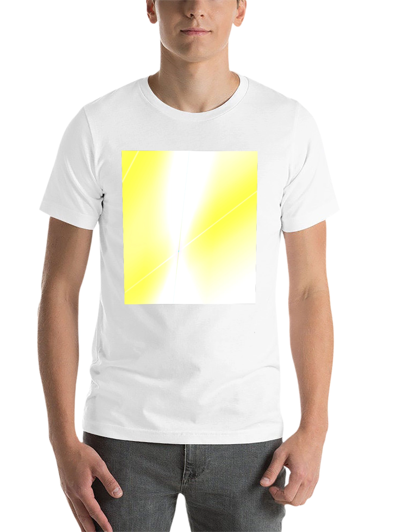 Black Abstract Light Black T-Shirt view 14