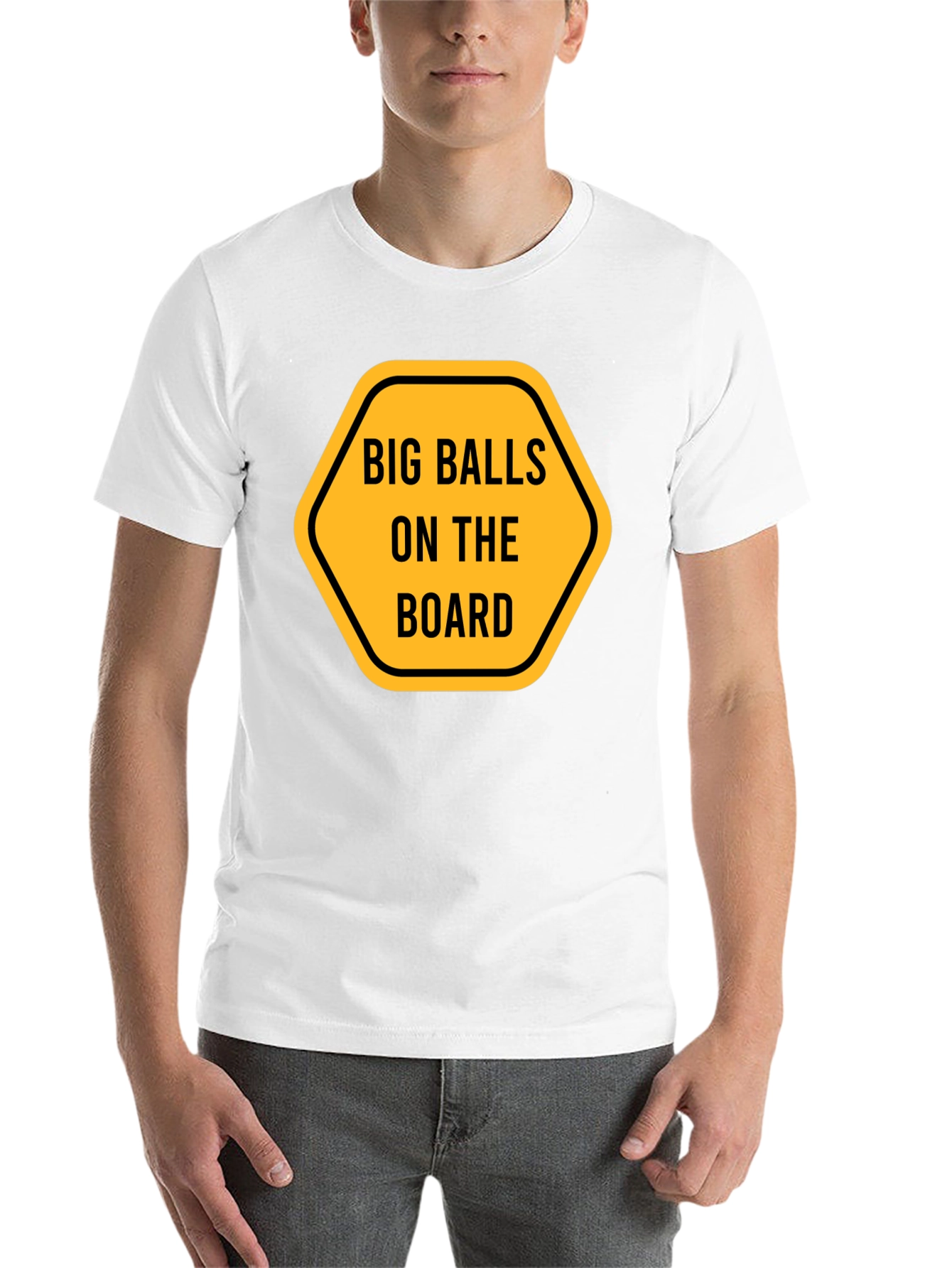 Black Big Balls on the Board Graphic Tee view 14