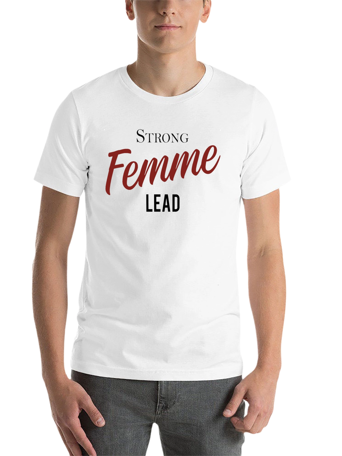 Black Strong Femme Lead Black Graphic Tee view 14